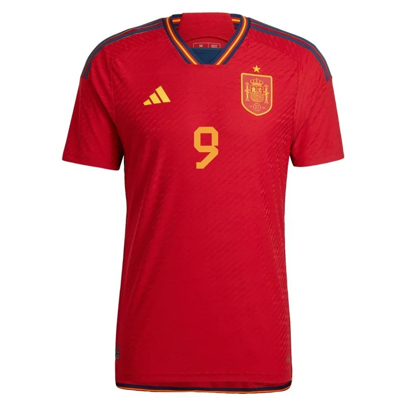 2022 Gavi #9 Spain Home Jersey-mysite Custom Football Kit- Nextkits