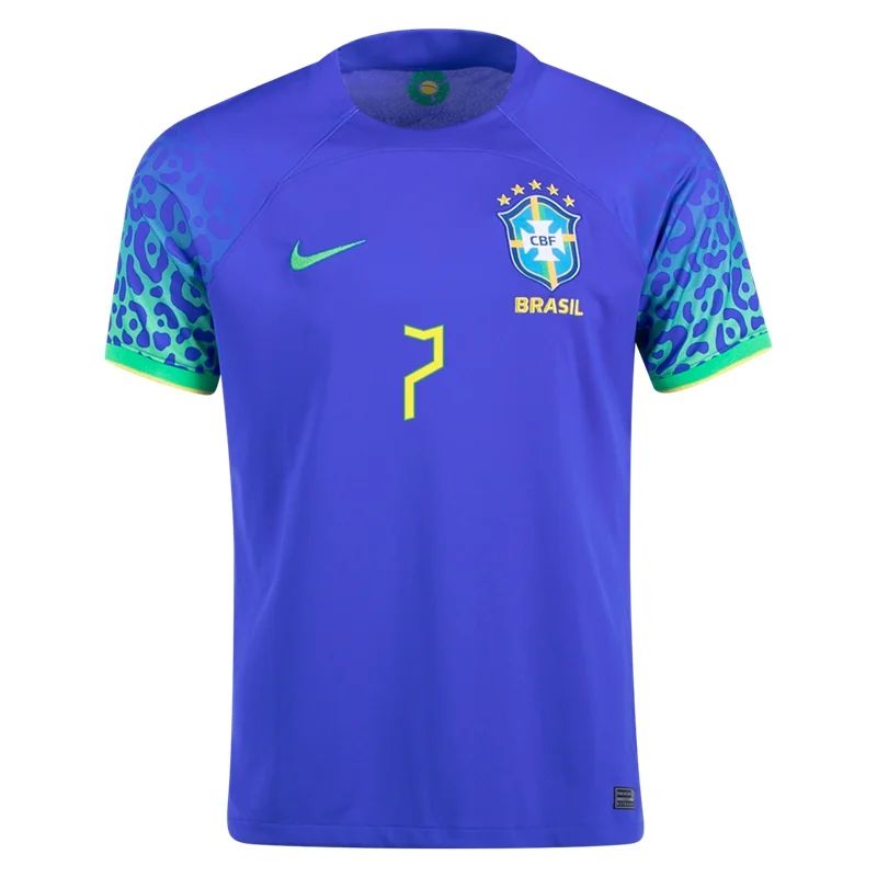 2022 Lucas Paqueta #7 Brazil Away Jersey-mysite Custom Football Kit- Nextkits