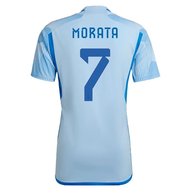 2022 Alvaro Morata #7 Spain Away Jersey-mysite Custom Football Kit- Nextkits