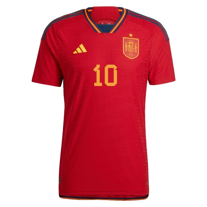 2022 Pedri #10 Spain Home Jersey-mysite Custom Football Kit- Nextkits