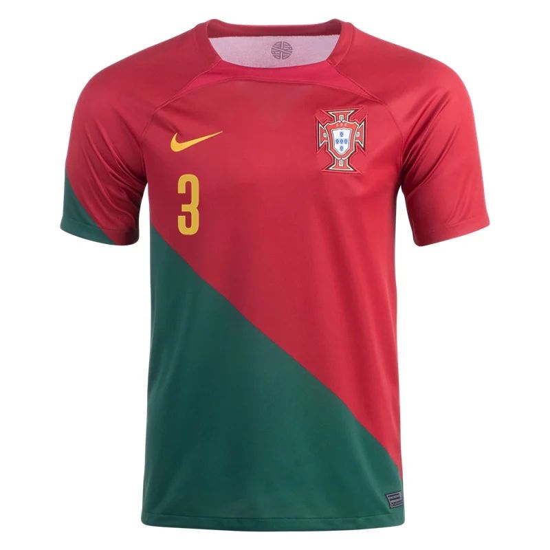 2022 Pepe #3 Portugal Home Jersey-mysite Custom Football Kit- Nextkits
