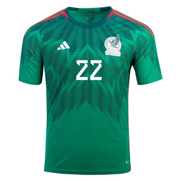 2022 Hirving Lozano #22 Mexico Home Jersey-mysite Custom Football Kit- Nextkits