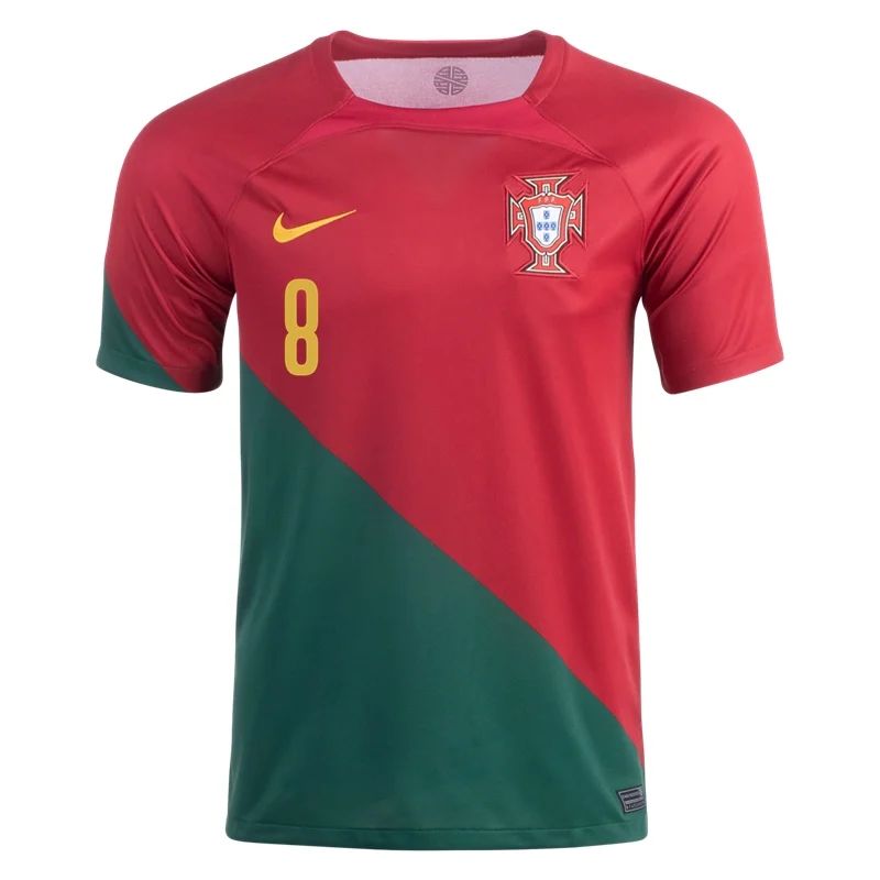 2022 Bruno Fernandes #8 Portugal Home Jersey-mysite Custom Football Kit- Nextkits