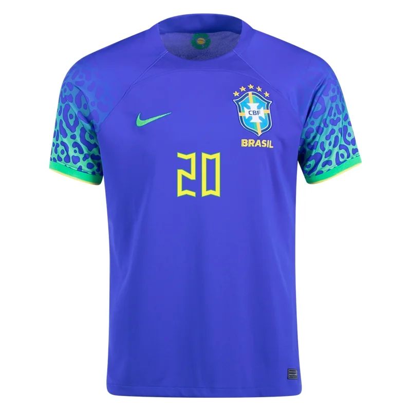 2022 Vinicius Junior #20 Brazil Away Jersey-mysite Custom Football Kit- Nextkits