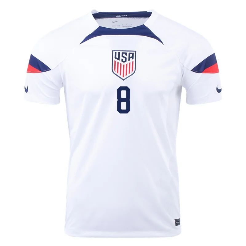 2022 Weston McKennie #8 USMNT Home Jersey-mysite Custom Football Kit- Nextkits