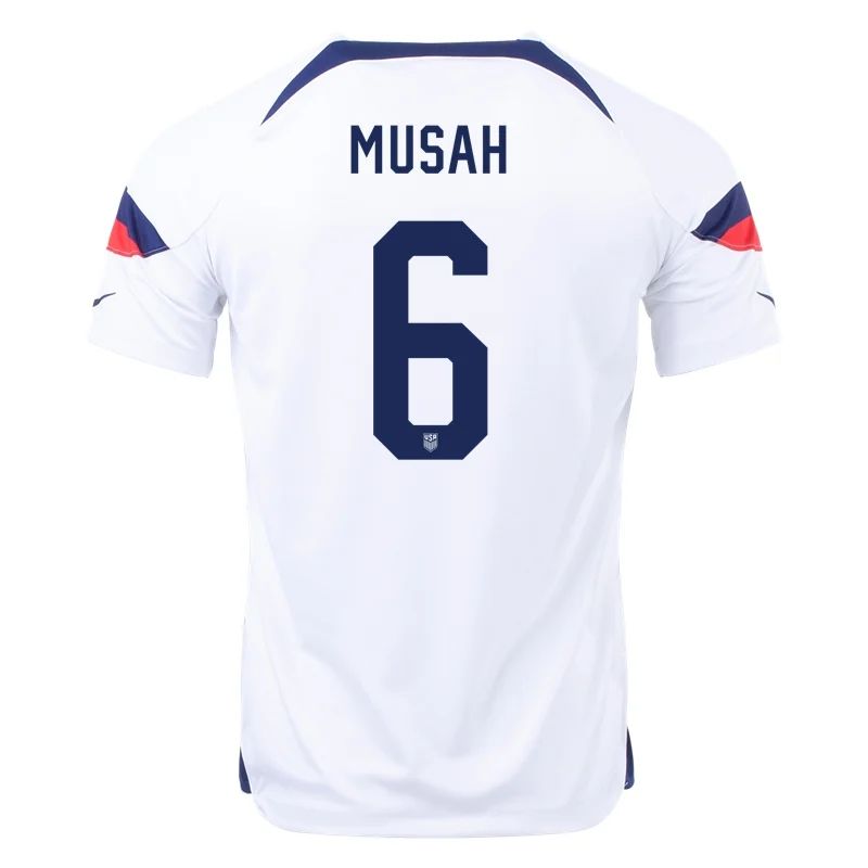 2022 Yunus Musah #6 USMNT Home Jersey-mysite Custom Football Kit- Nextkits