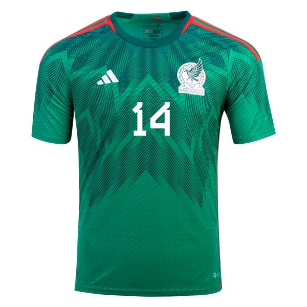 2022 Javier Hernandez Chicharito #14 Mexico Home Jersey-mysite Custom Football Kit- Nextkits