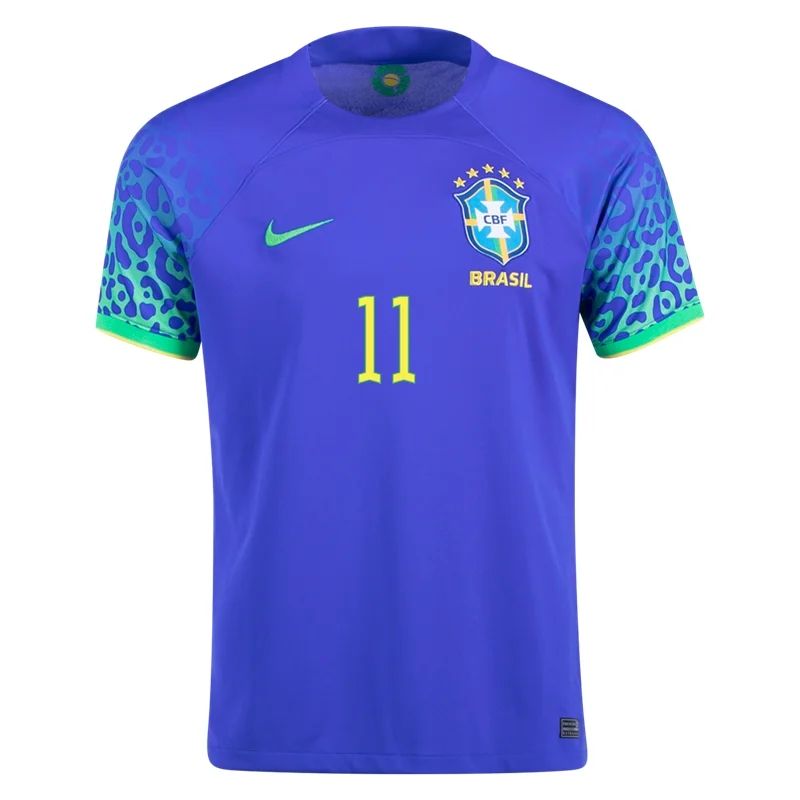 2022 Philippe Coutinho #11 Brazil Away Jersey-mysite Custom Football Kit- Nextkits