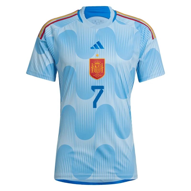 2022 Alvaro Morata #7 Spain Away Jersey-mysite Custom Football Kit- Nextkits