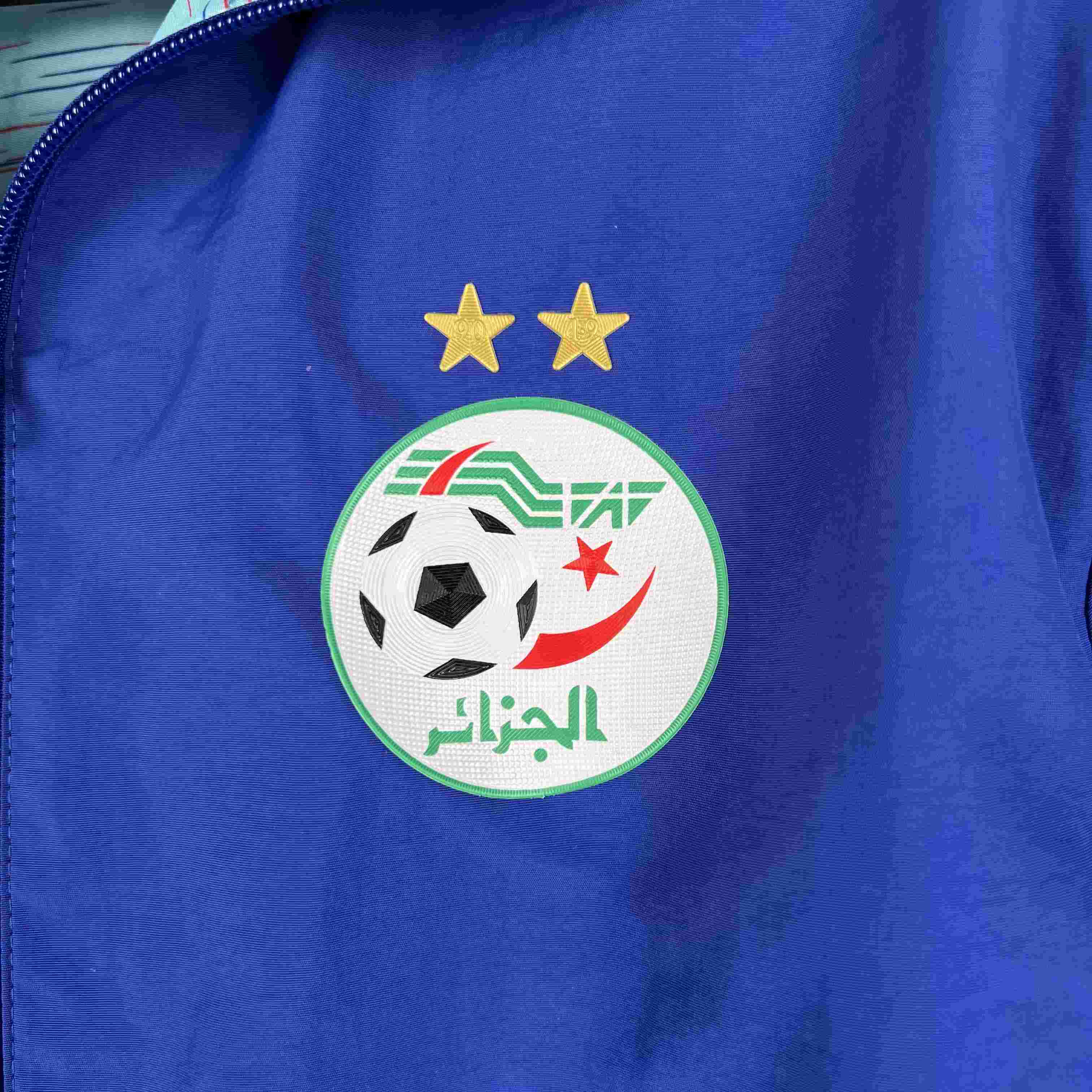 2023-2024 Algeria National Reversible Windbreaker Blue Soccer Jersey-mysite Custom Football Kit- Nextkits