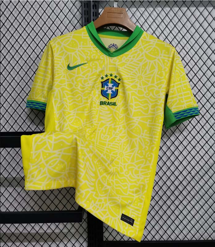 2024 Brazil Home Football Shirt-mysite Custom Football Kit- Nextkits