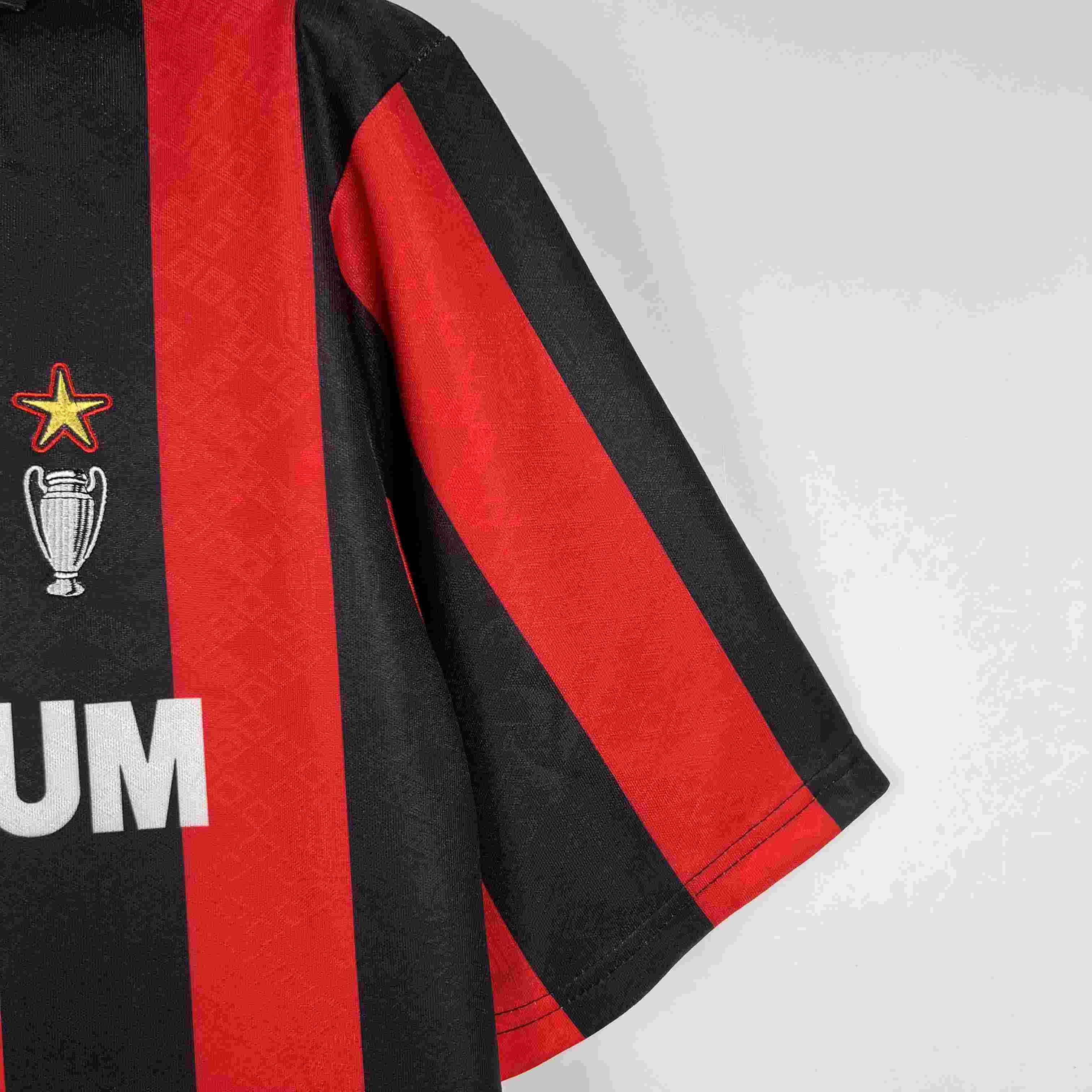 1989/1990 Retro AC Milan Home Football Shirt-mysite Custom Football Kit- Nextkits