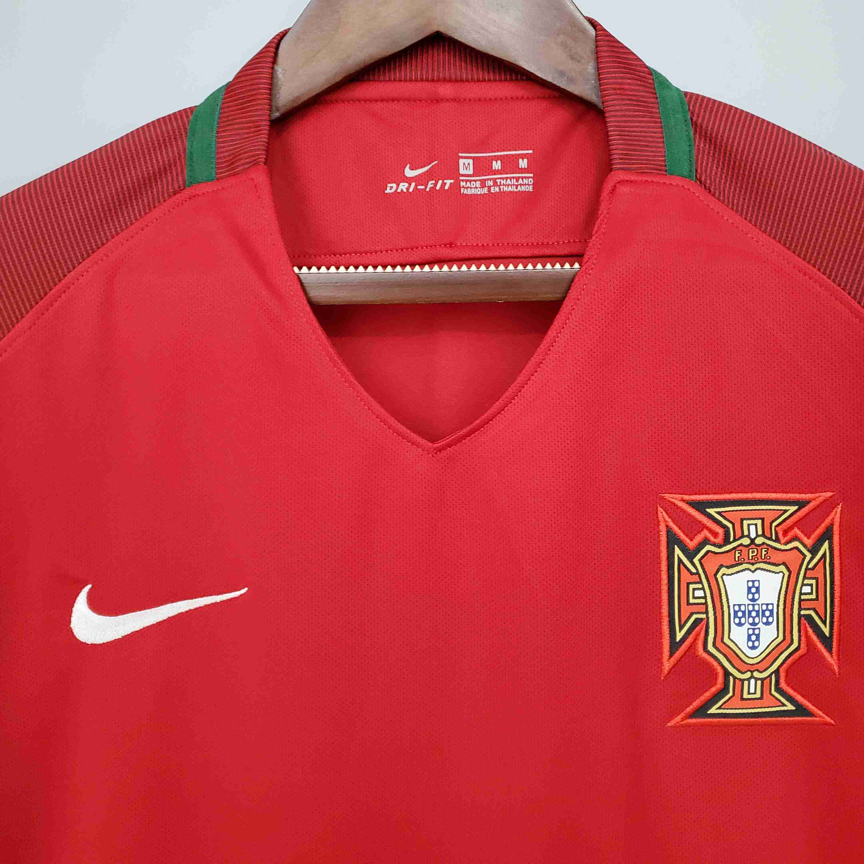 2016 Retro Portugal Home Football Shirt-mysite Custom Football Kit- Nextkits