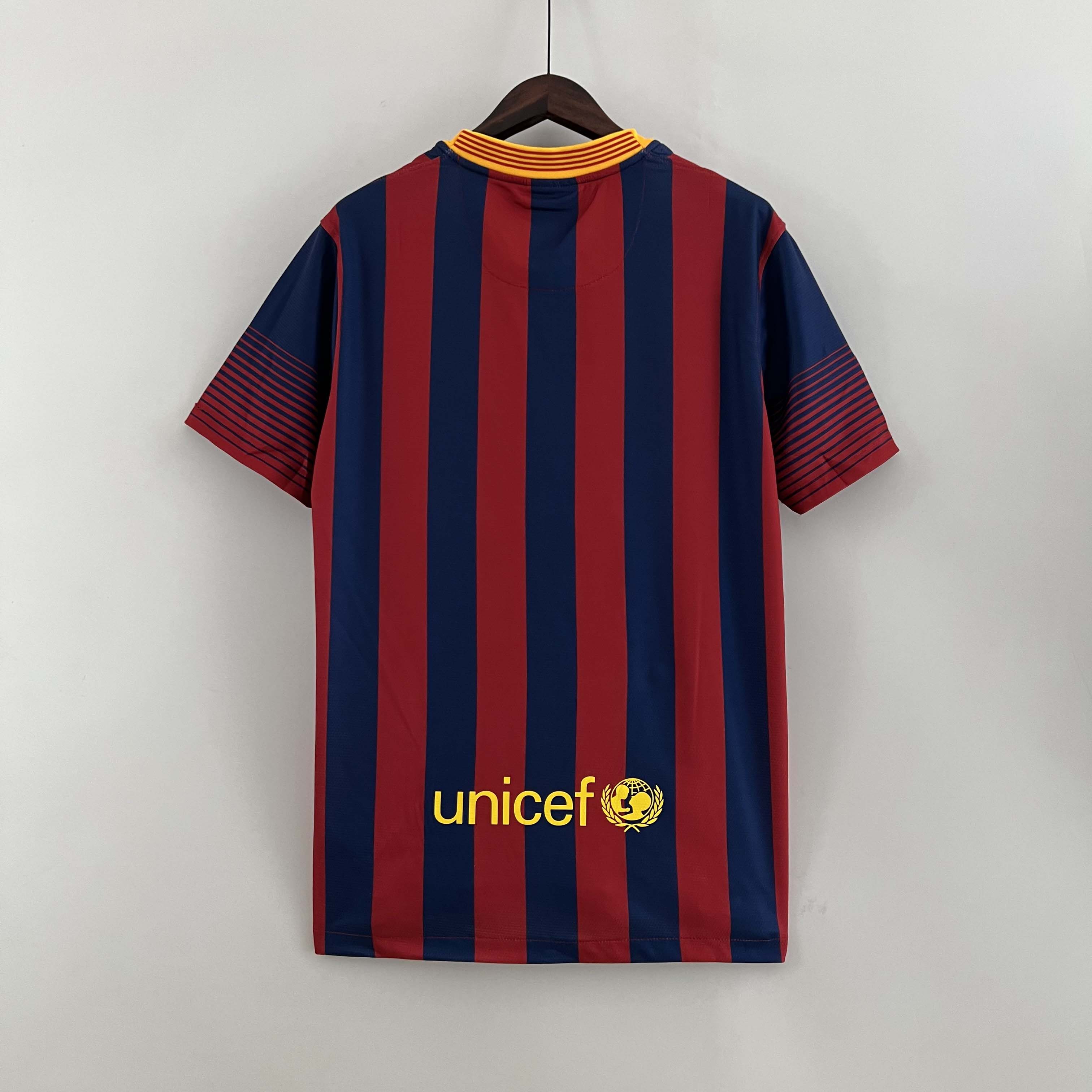 2013/2014 Retro Barcelona Home Football Shirt-mysite Custom Football Kit- Nextkits