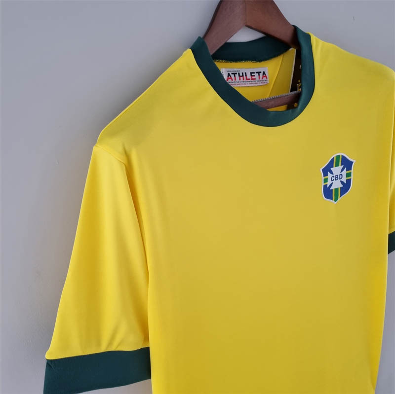 1970 Retro Brazil Home Soccer Jersey-mysite Custom Football Kit- Nextkits