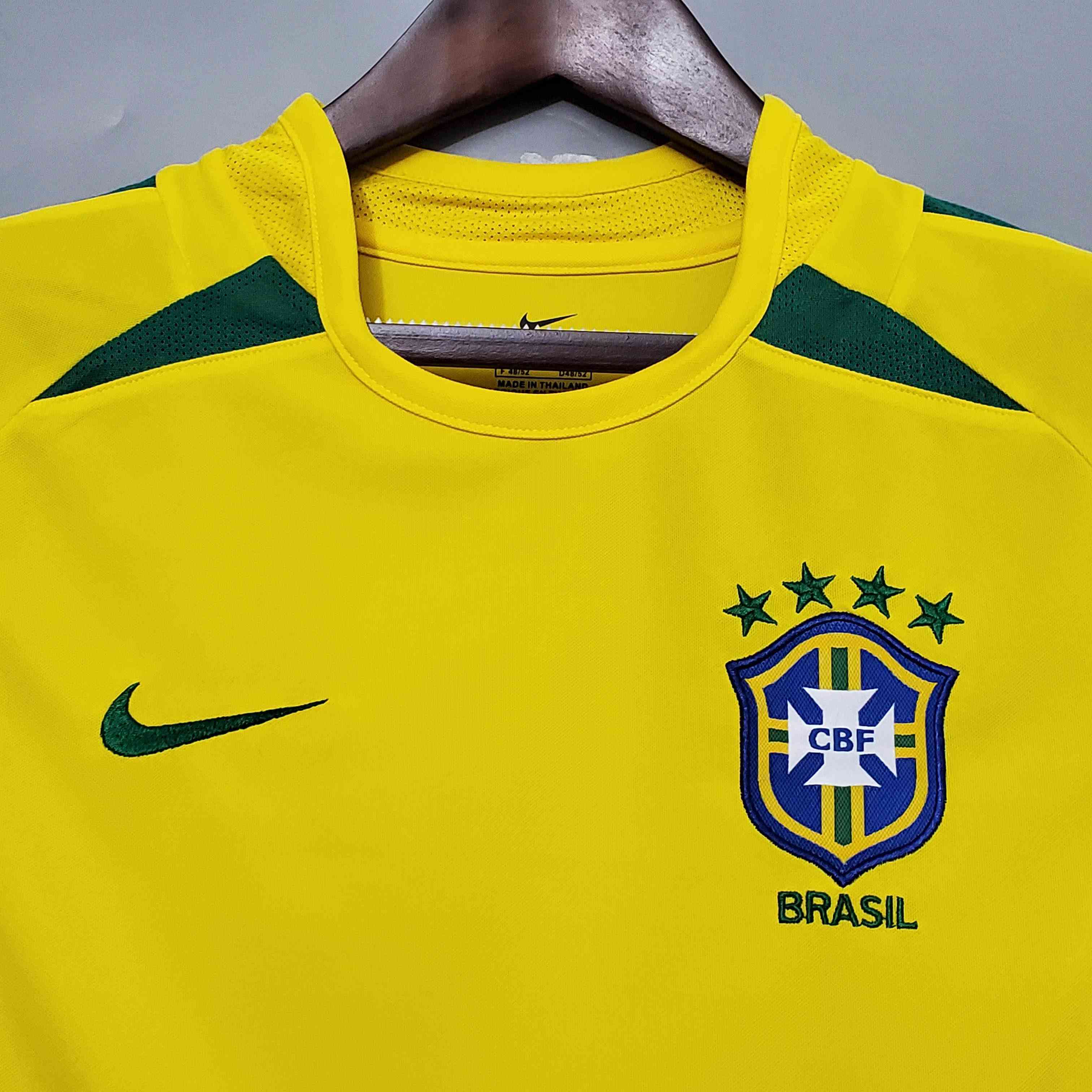 2002 Retro Brazil Soccer Jersey Home-mysite Custom Football Kit- Nextkits