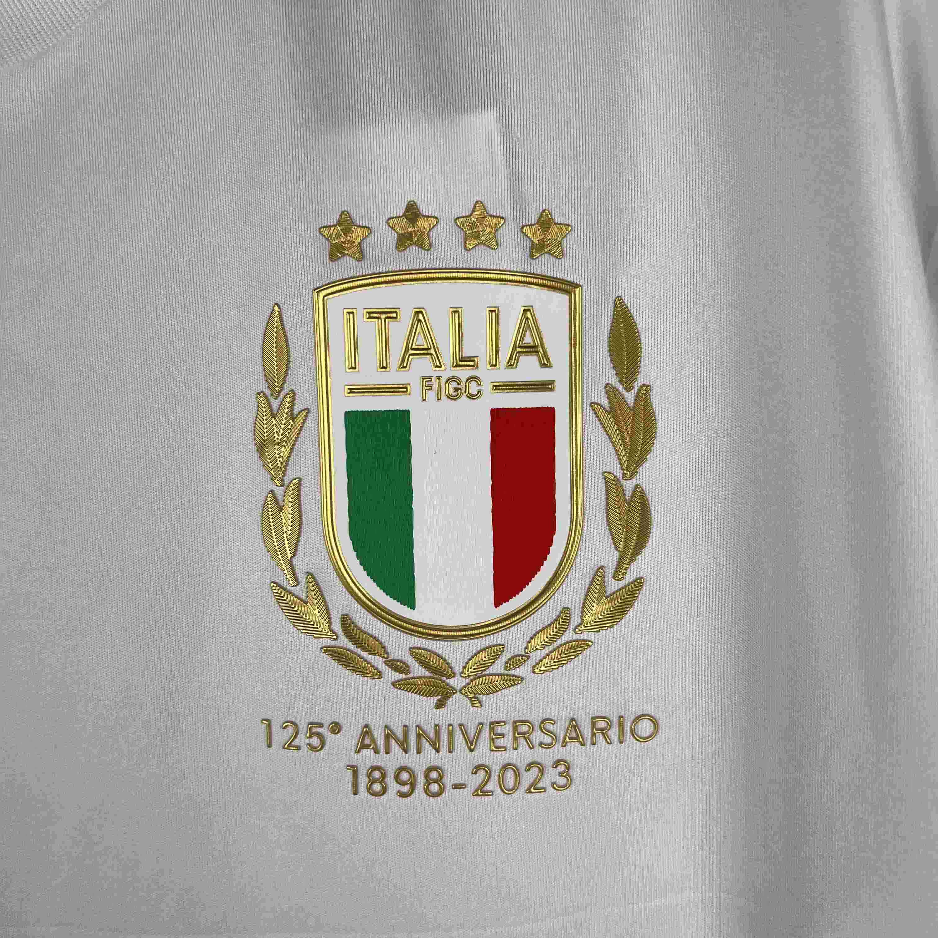 2023 Italy 125th Anniversary White Soccer Shirt-mysite Custom Football Kit- Nextkits