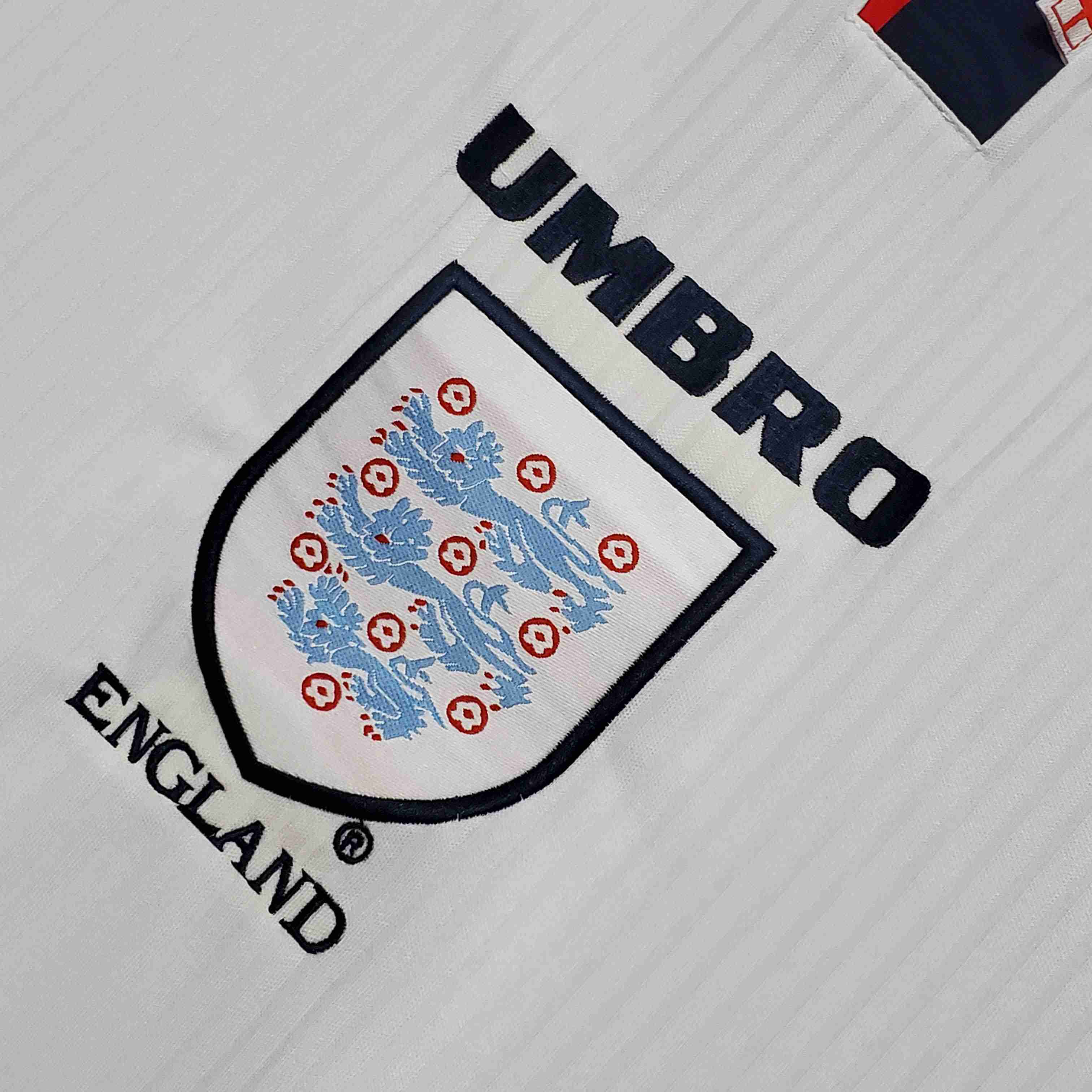 1998 Retro England Home Soccer Jersey-mysite Custom Football Kit- Nextkits