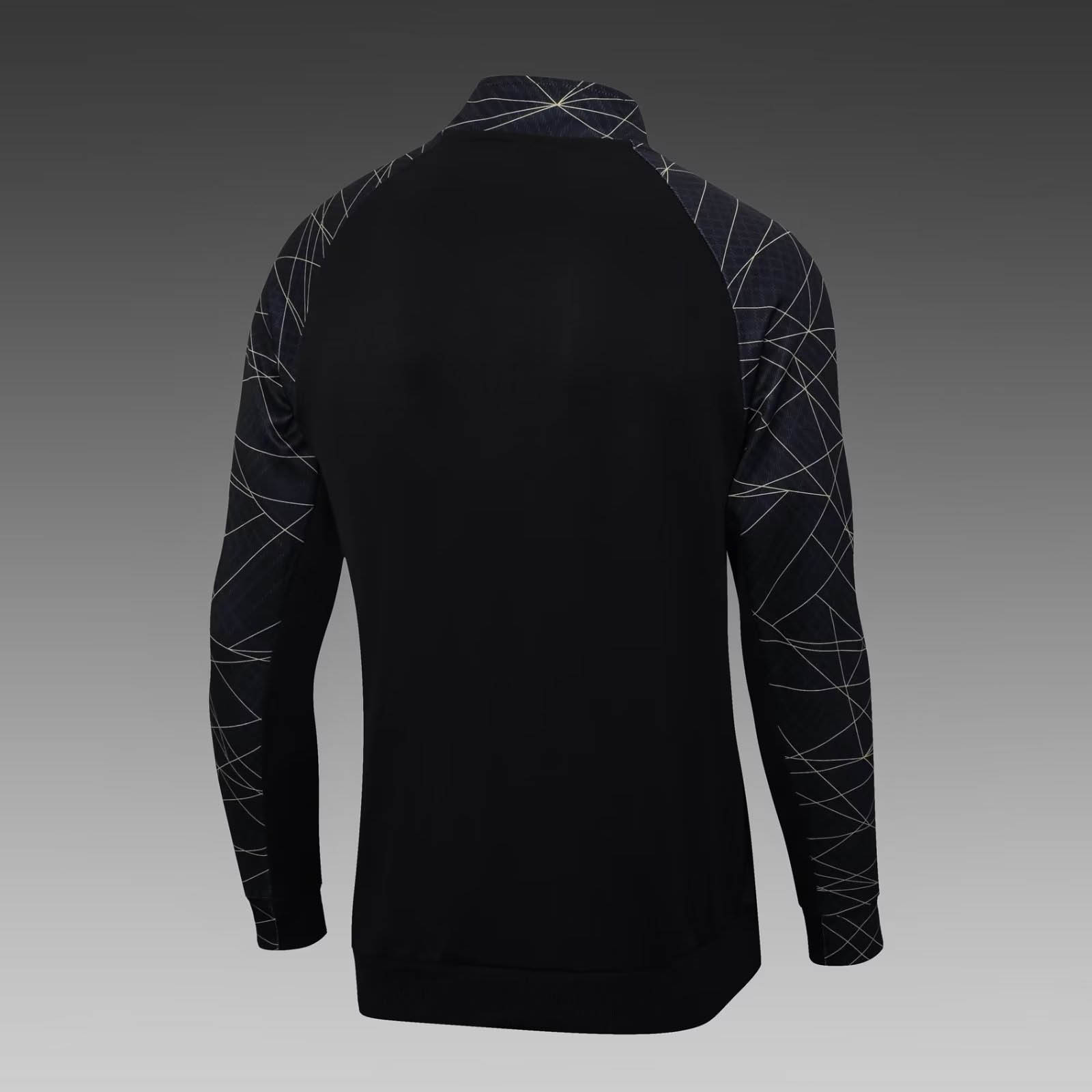 2023/2024 Psg Paris Saint-Germain Long Zipped Jacket Black Set-mysite Custom Football Kit- Nextkits