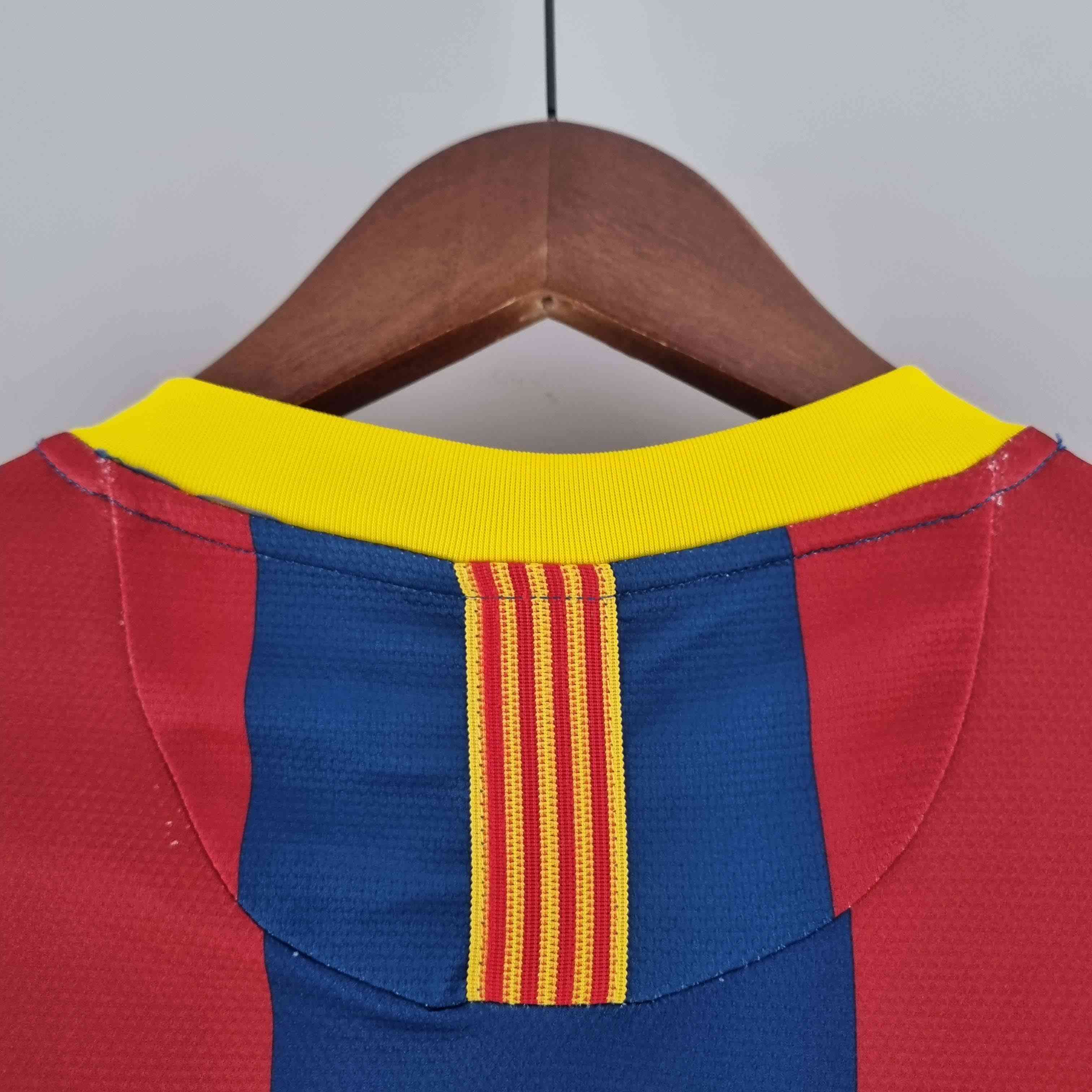 2010/2011 Retro Long Sleeve Barcelona Home Football Shirt-mysite Custom Football Kit- Nextkits