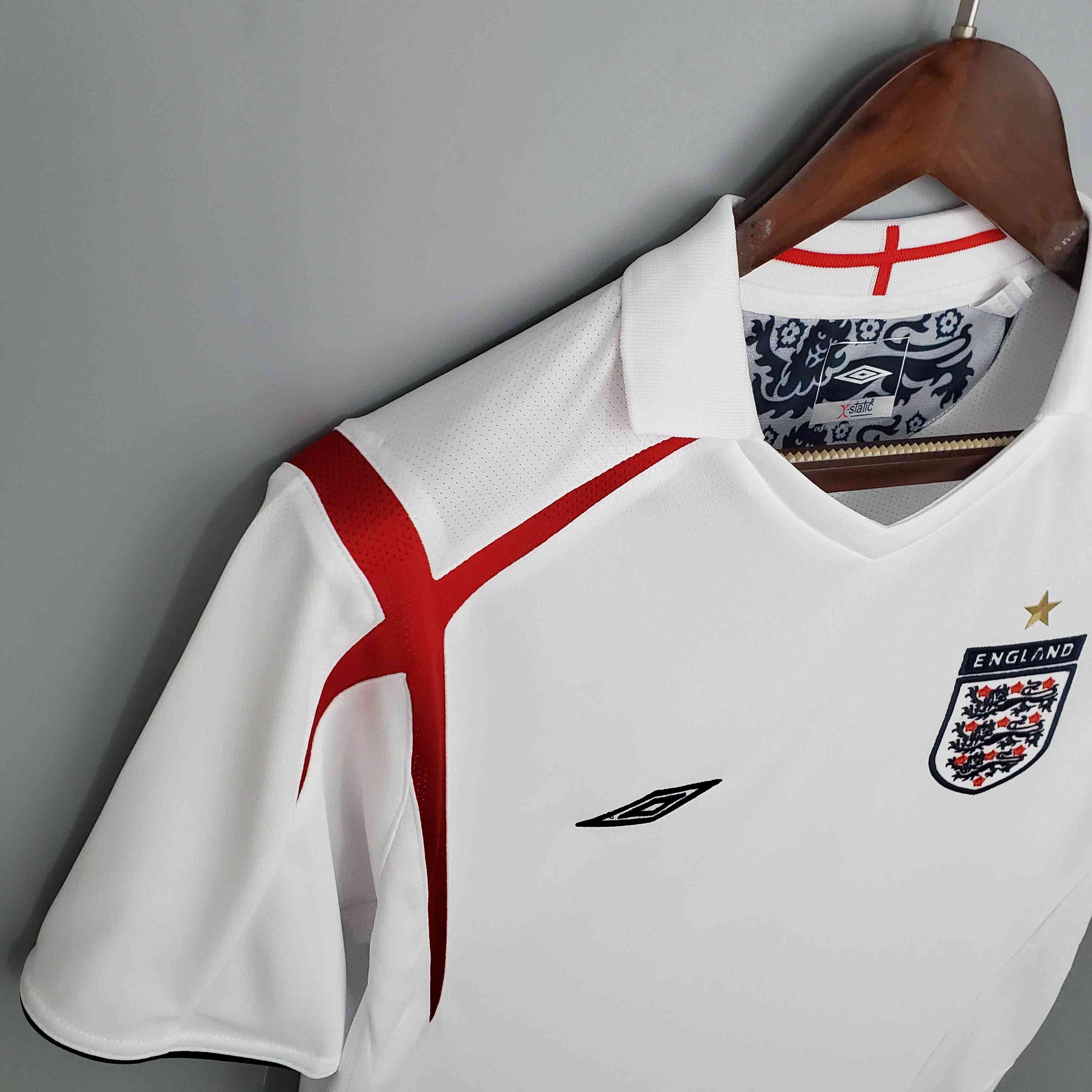 2006 Retro England Home Soccer Jersey-mysite Custom Football Kit- Nextkits