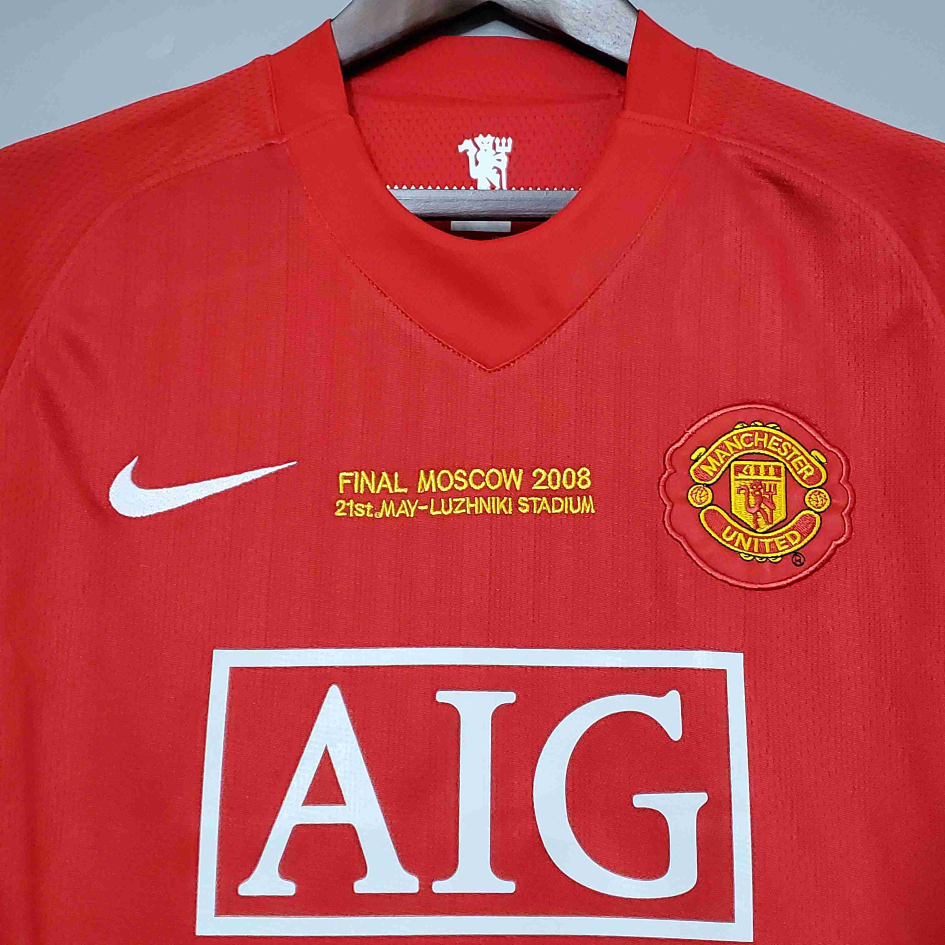 2007/2008 Retro Manchester United Home Champions League Edition Football Shirt-mysite Custom Football Kit- Nextkits