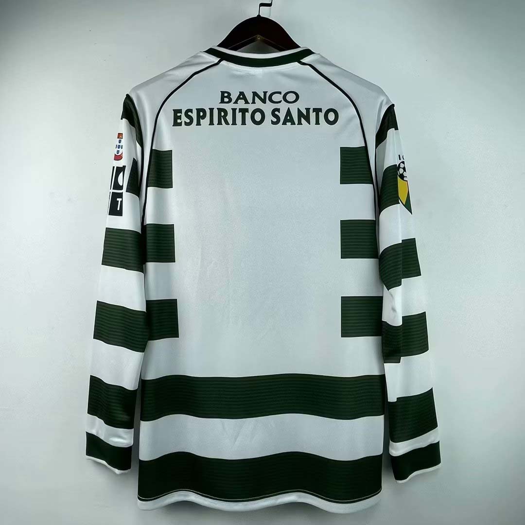 2001/2003 Retro Long Sleeve Sporting Lisbon Home Football Shirt-mysite Custom Football Kit- Nextkits
