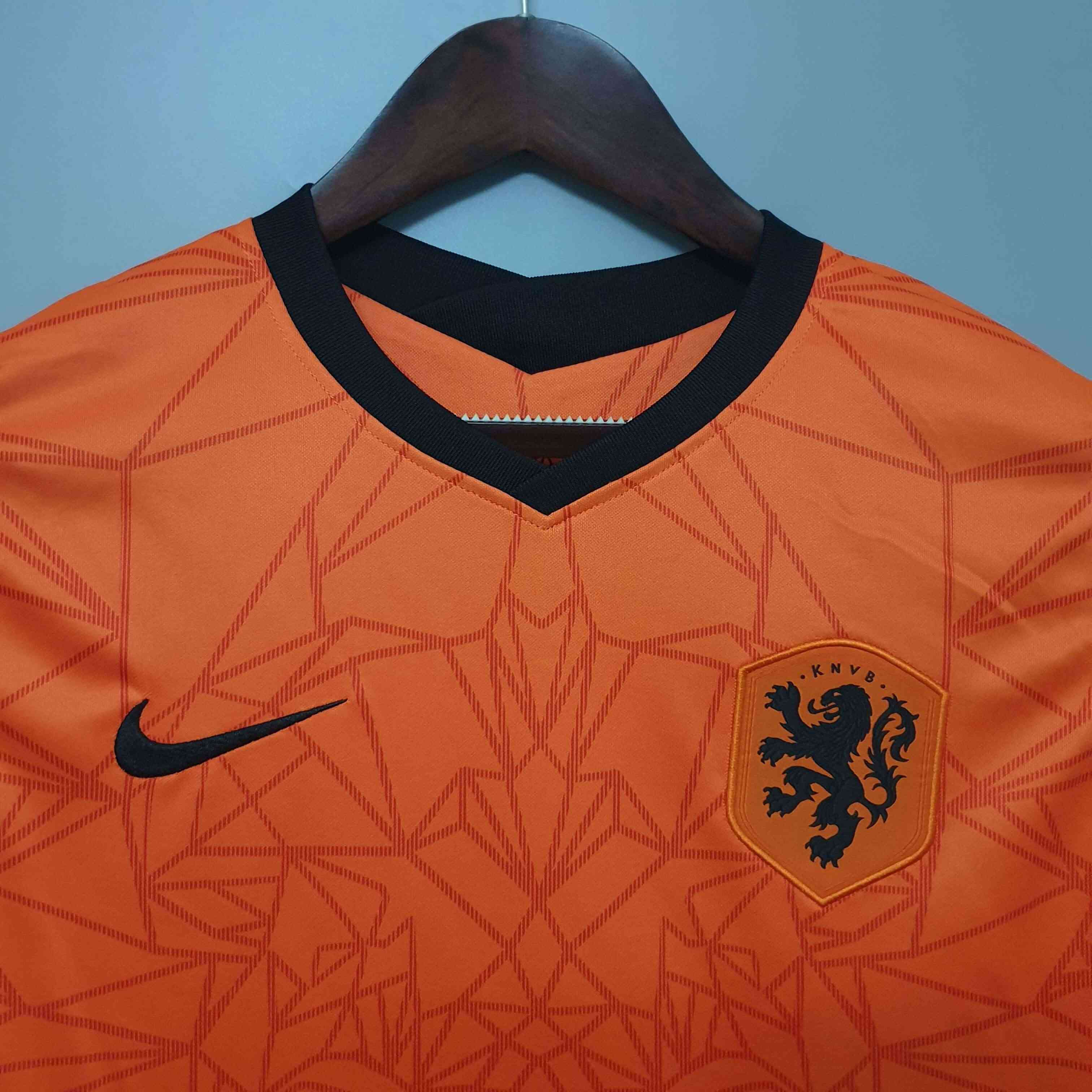 2020 Red Netherlands Home Soccer Shirt-mysite Custom Football Kit- Nextkits