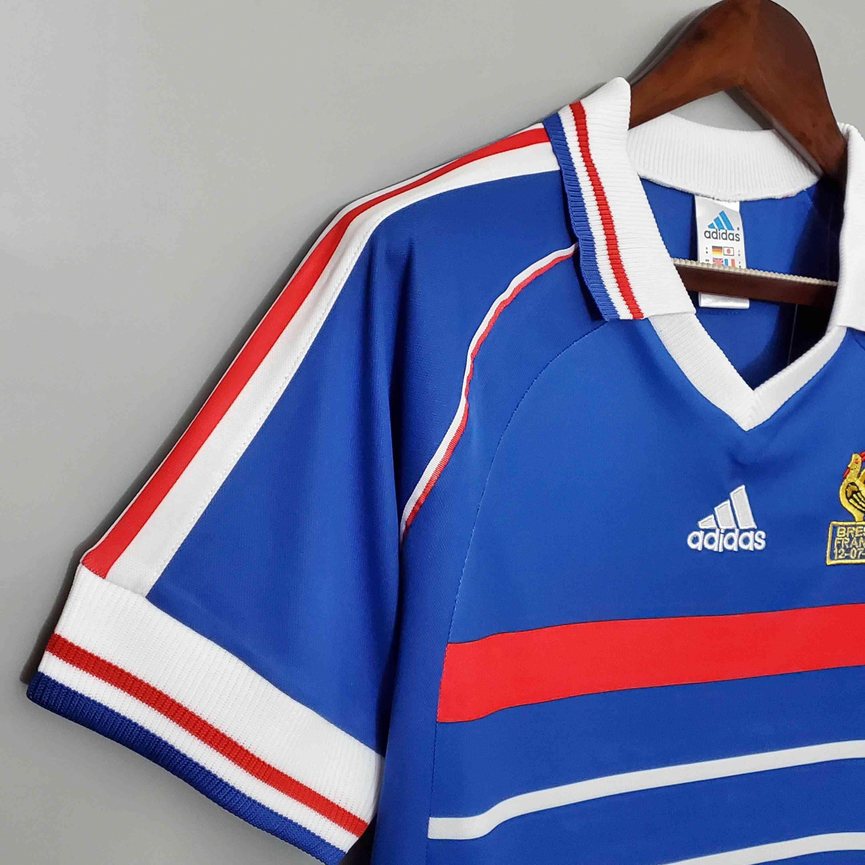 1998 Retro France Home Football Shirt-mysite Custom Football Kit- Nextkits