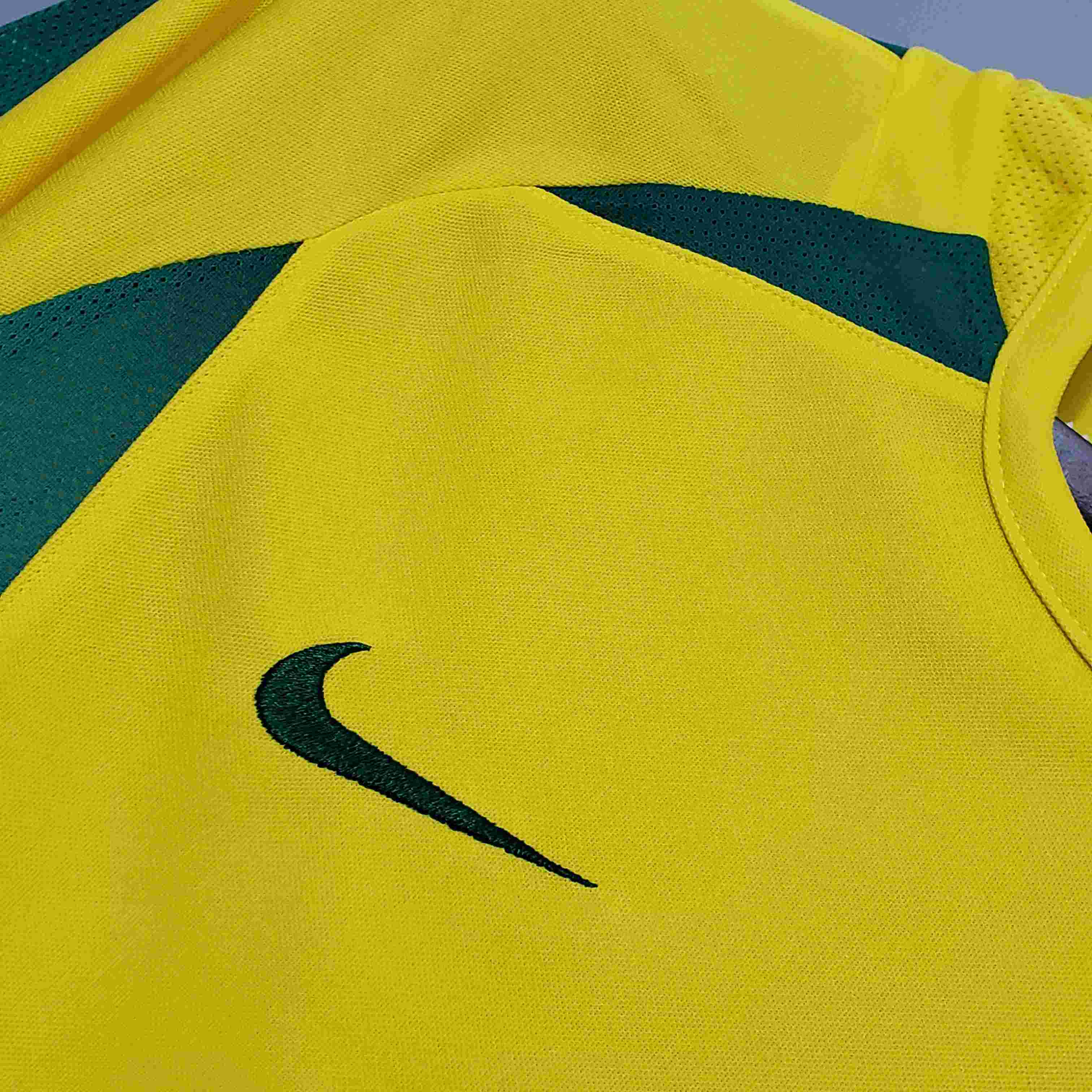 2002 Retro Brazil Soccer Jersey Home-mysite Custom Football Kit- Nextkits