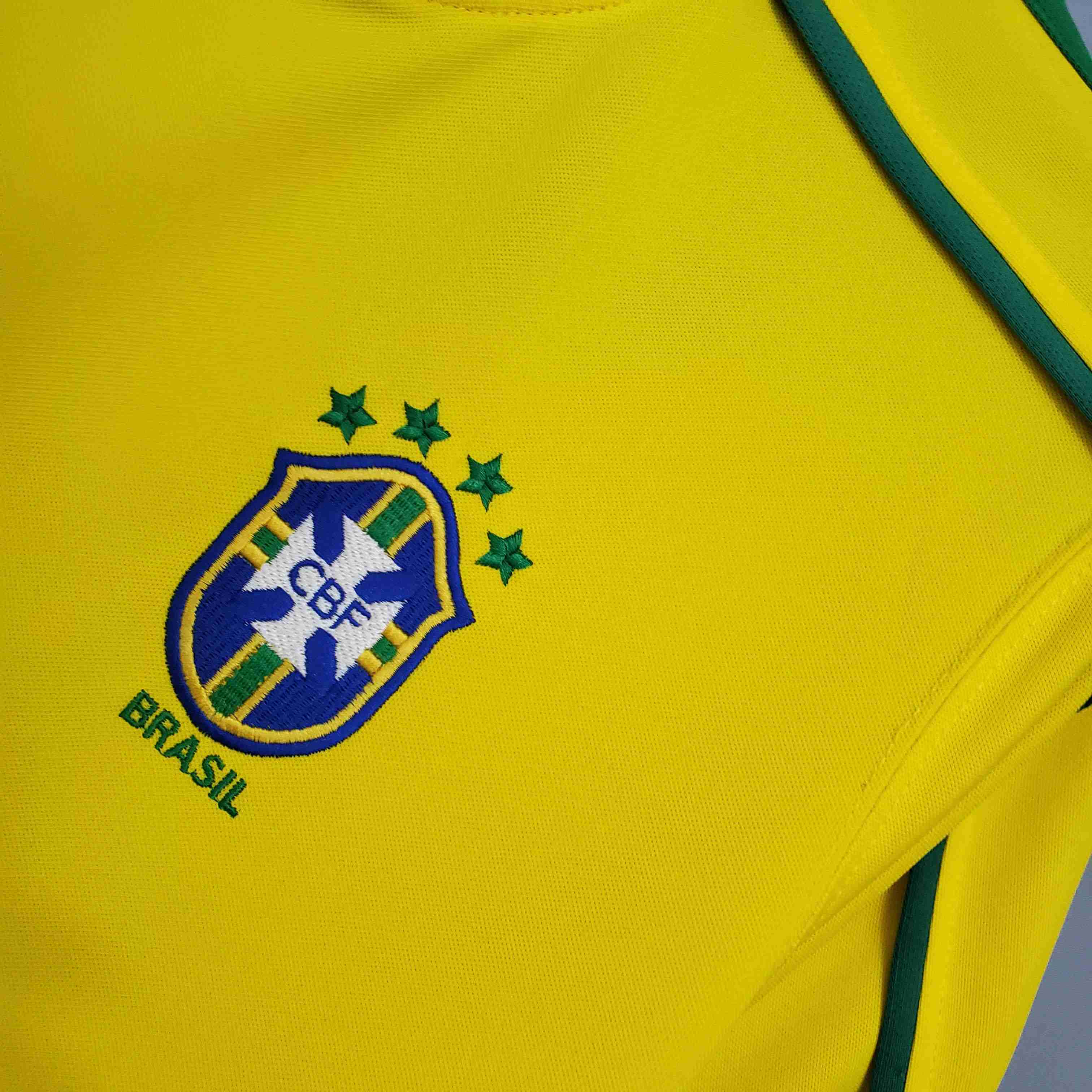 1998 Retro Brazil Soccer Jersey Home-mysite Custom Football Kit- Nextkits