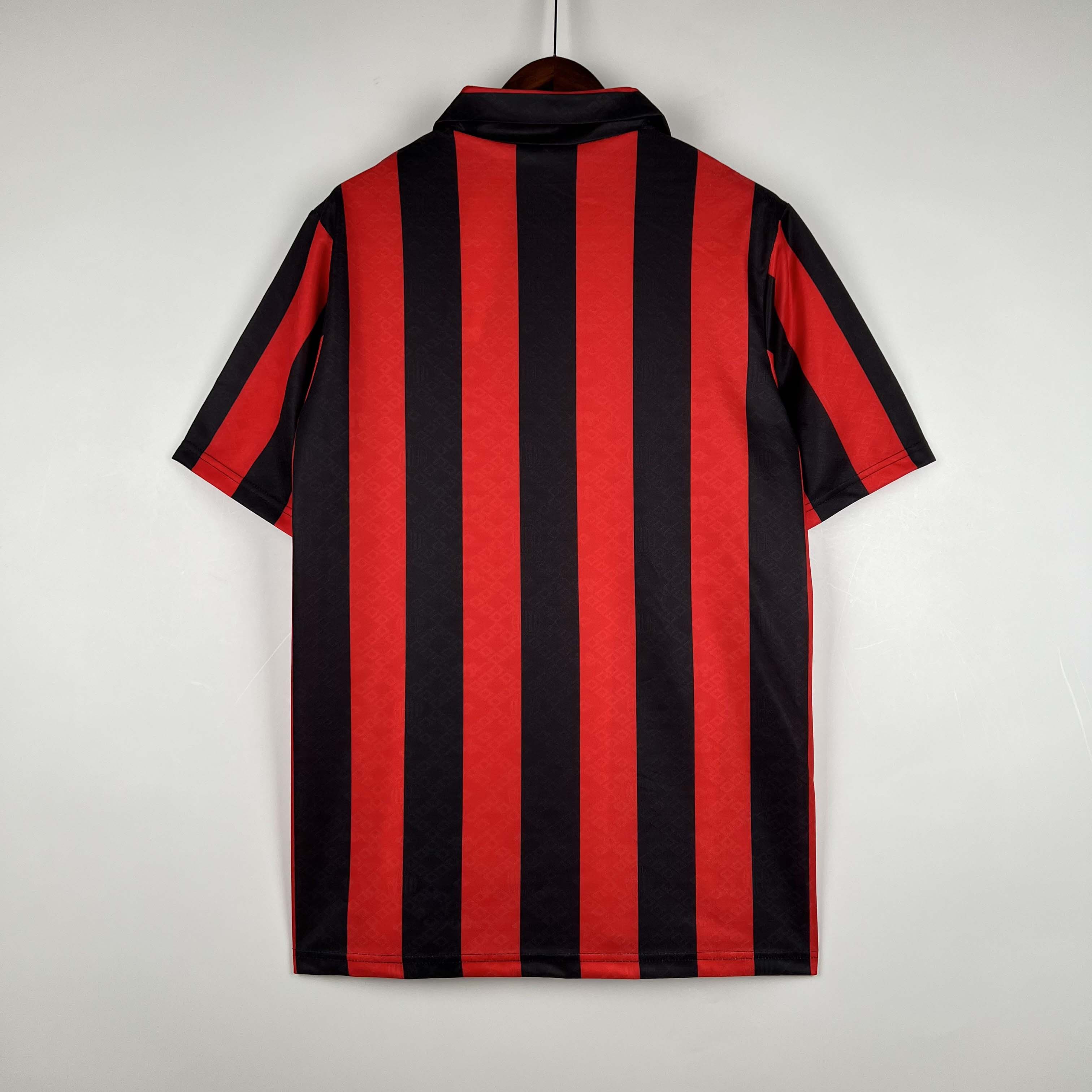 1989/1990 Retro AC Milan Home Football Shirt-mysite Custom Football Kit- Nextkits