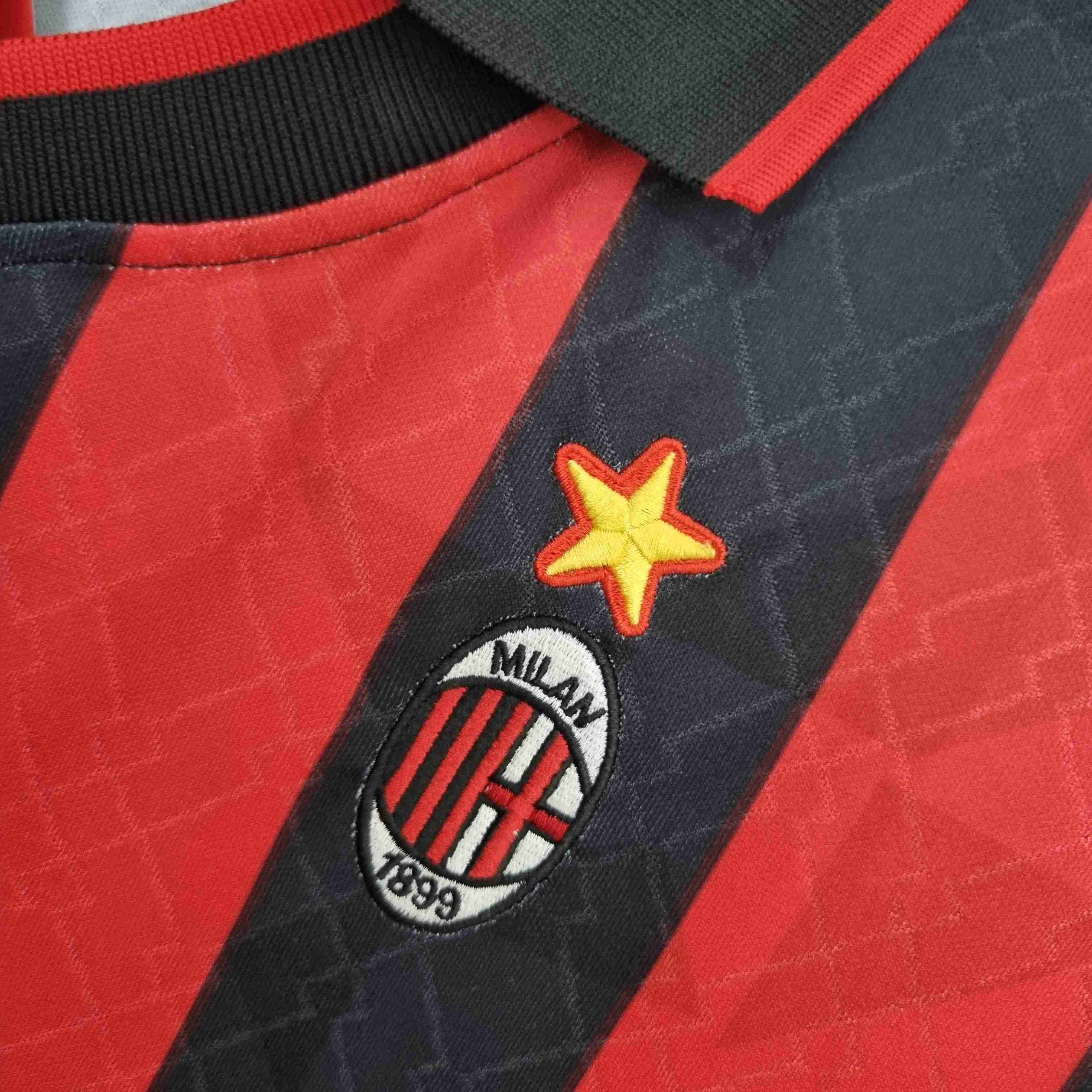 1995/1996 Retro AC Milan Home Football Shirt-mysite Custom Football Kit- Nextkits