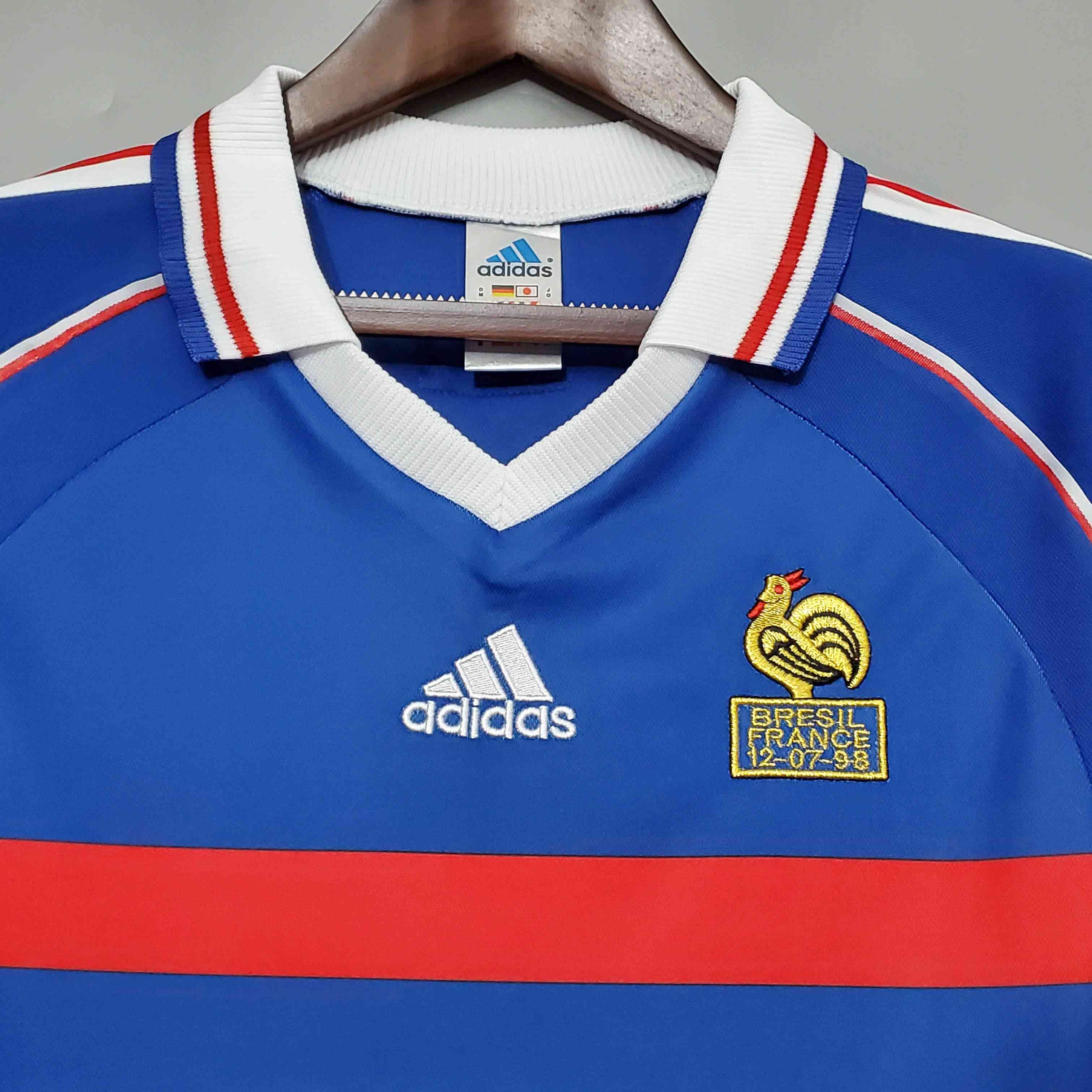 1998 Retro France Home Football Shirt-mysite Custom Football Kit- Nextkits