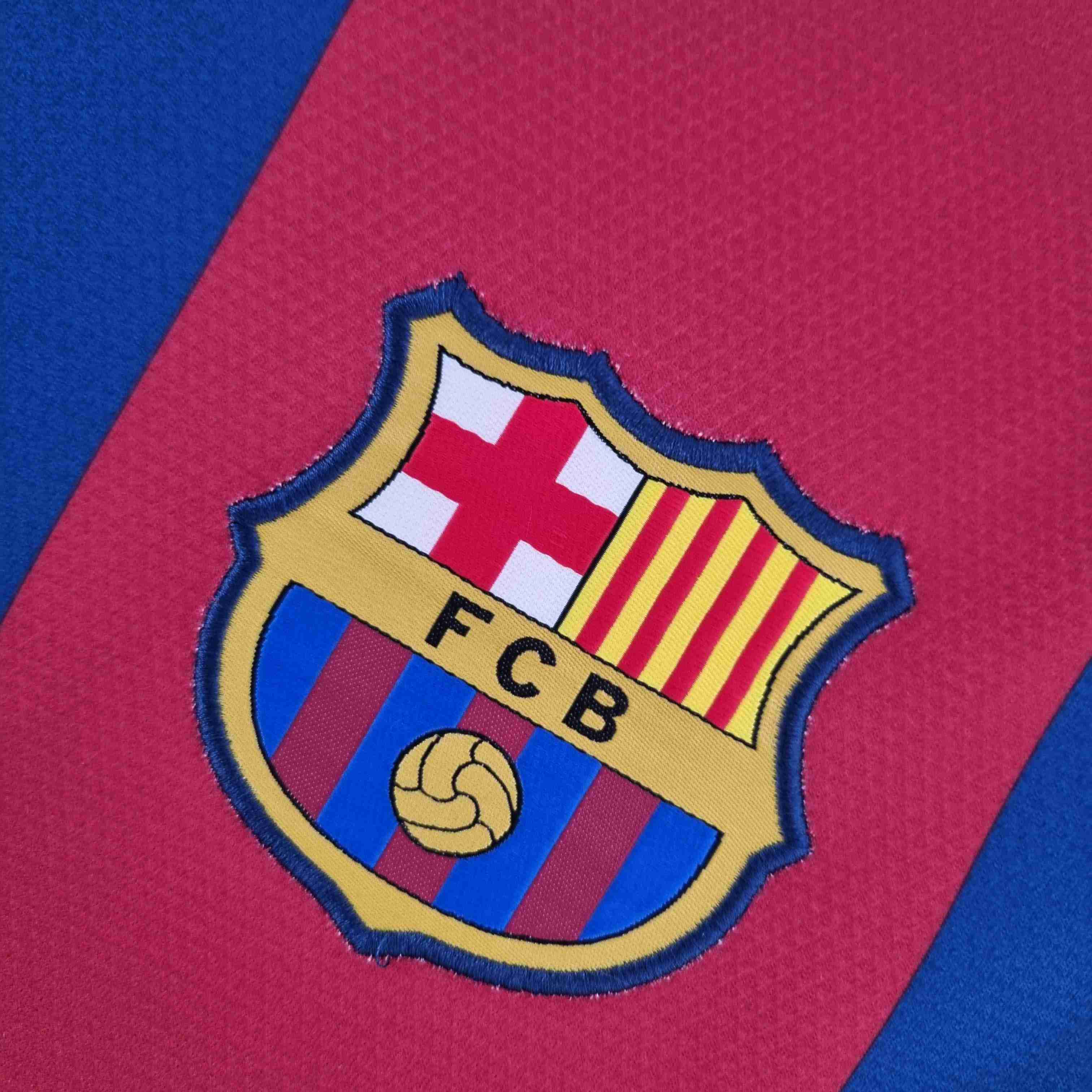 2010/2011 Retro Long Sleeve Barcelona Home Football Shirt-mysite Custom Football Kit- Nextkits