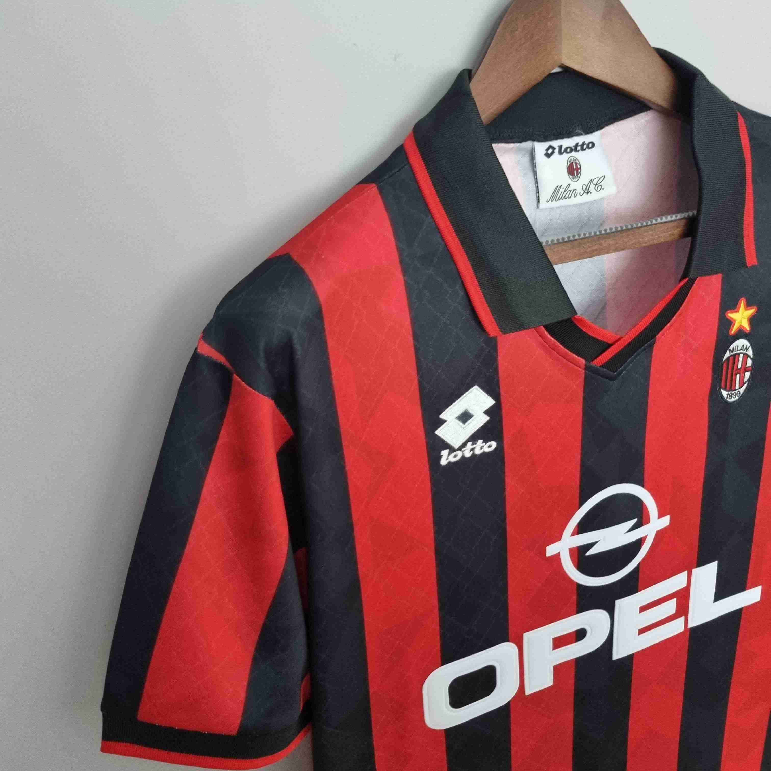 1995/1996 Retro AC Milan Home Football Shirt-mysite Custom Football Kit- Nextkits
