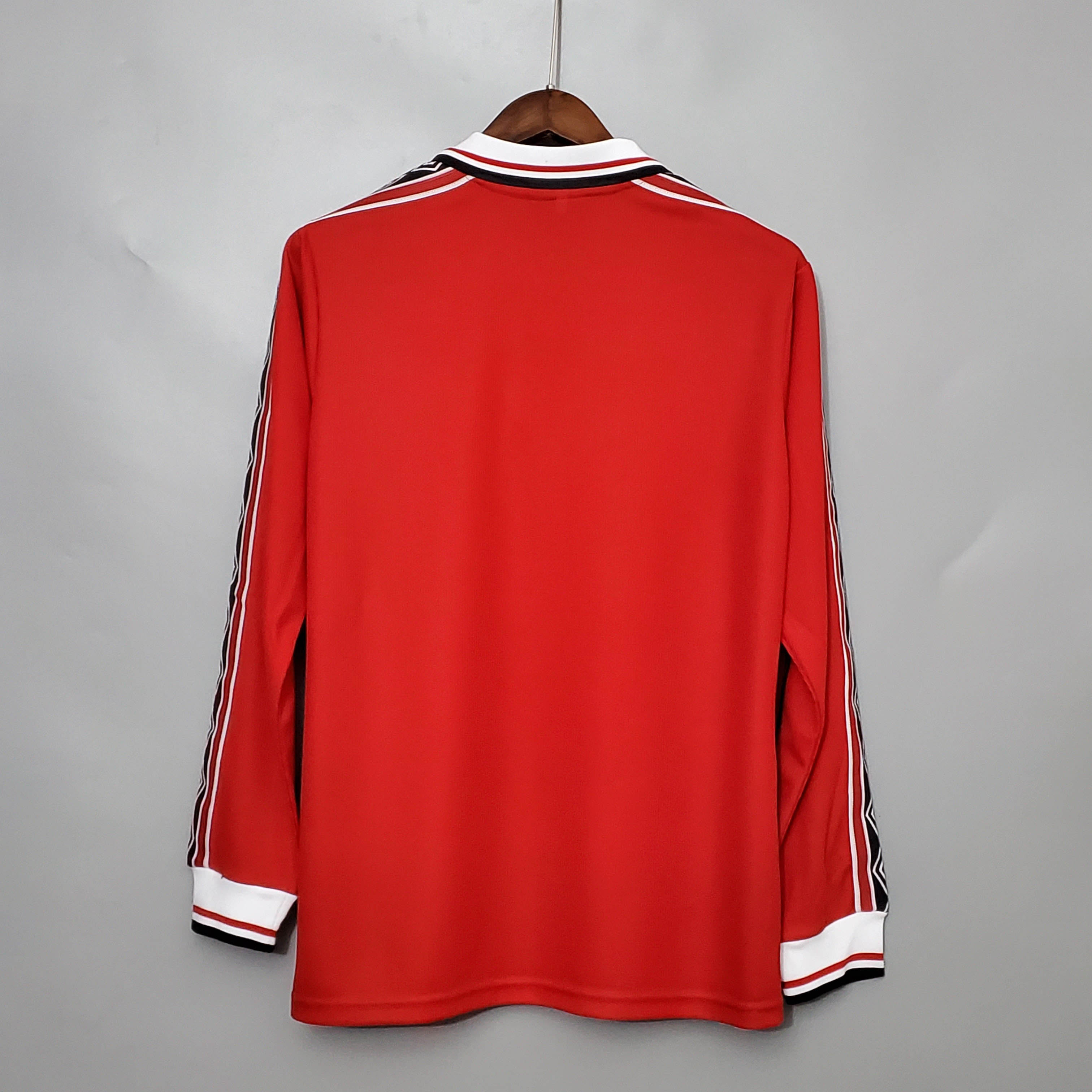 1998-1999 Retro Long Sleeve Manchester United Home Football Shirt-mysite Custom Football Kit- Nextkits
