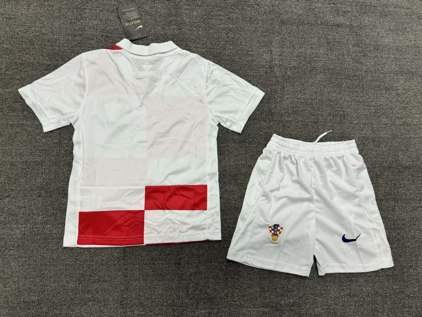 2024 Croatia National Team Home Football Shirt Kids Size Suit-mysite Custom Football Kit- Nextkits