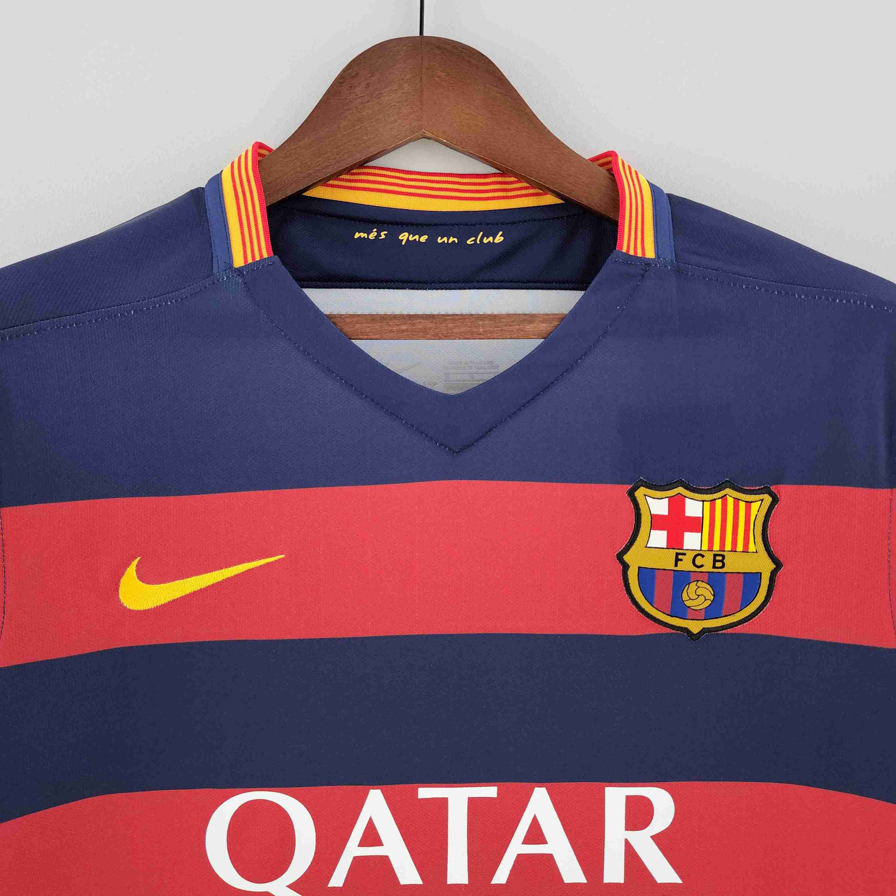 2015/2016 Retro Barcelona Football Shirt Home-mysite Custom Football Kit- Nextkits
