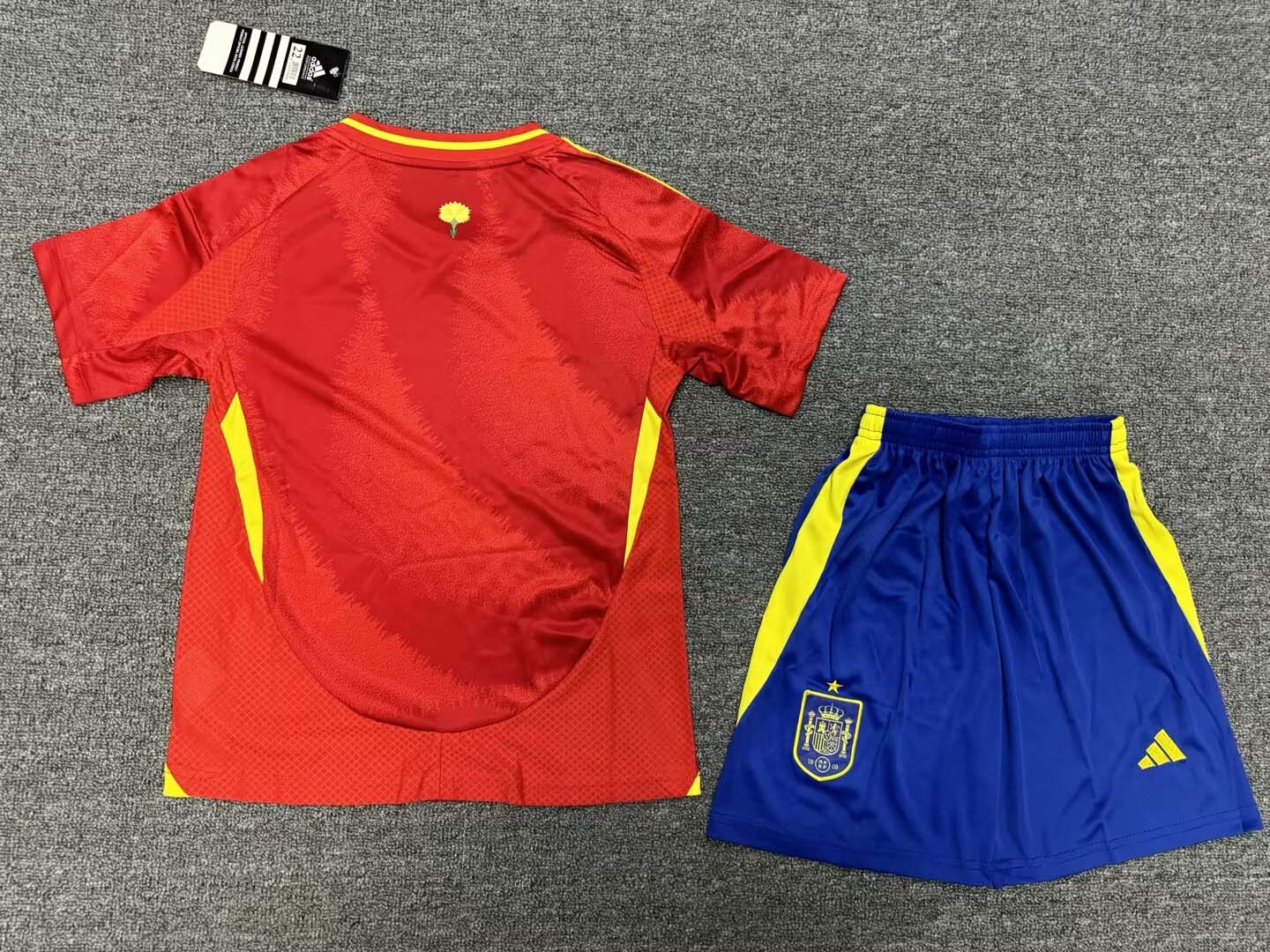 2024 Spain Home Football Shirt Kids Size Suit-mysite Custom Football Kit- Nextkits