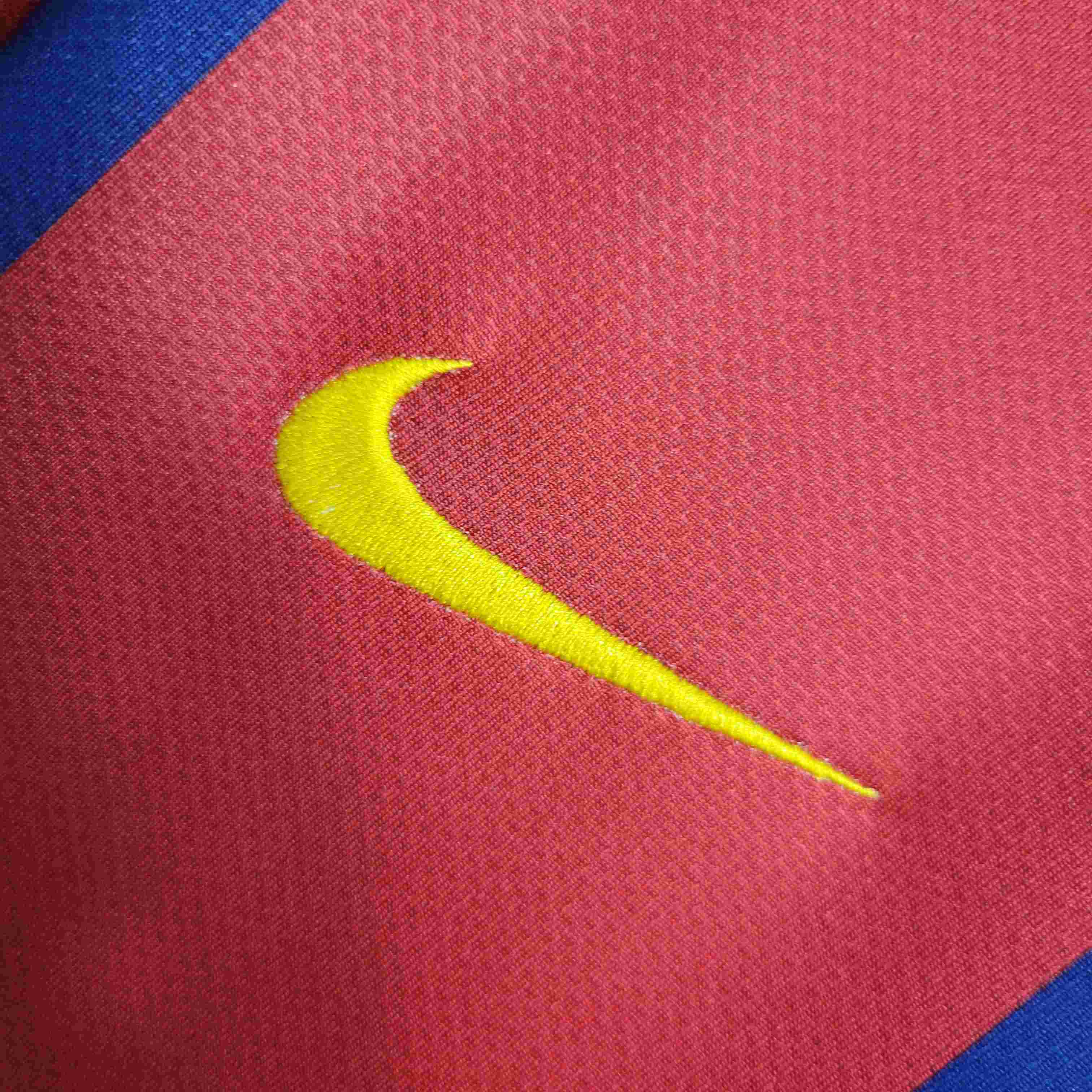 2007/2008 Retro Barcelona Football Shirt Home-mysite Custom Football Kit- Nextkits