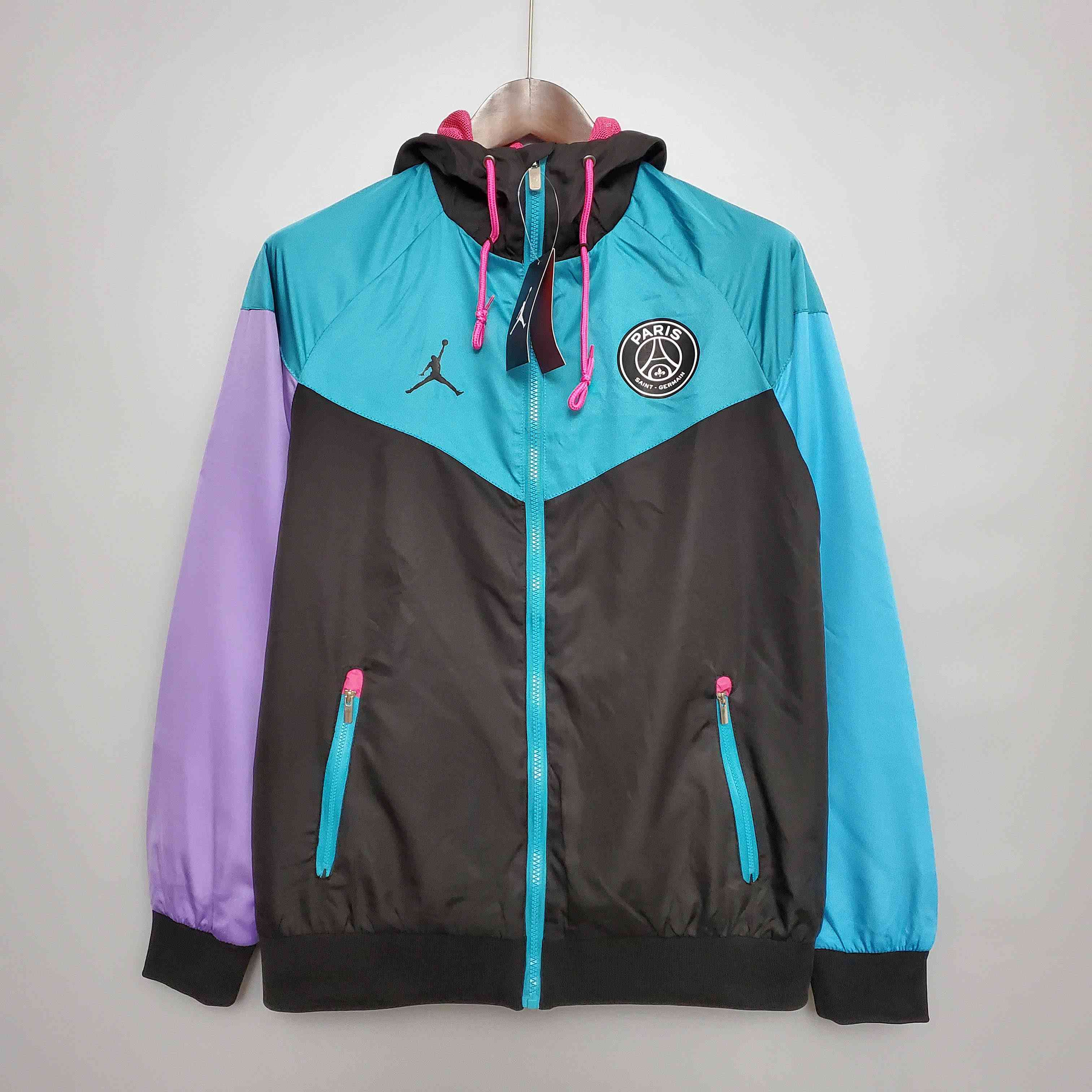 2021 Windbreaker Psg Paris Saint-Germain Black-Blue-Purple-mysite Custom Football Kit- Nextkits