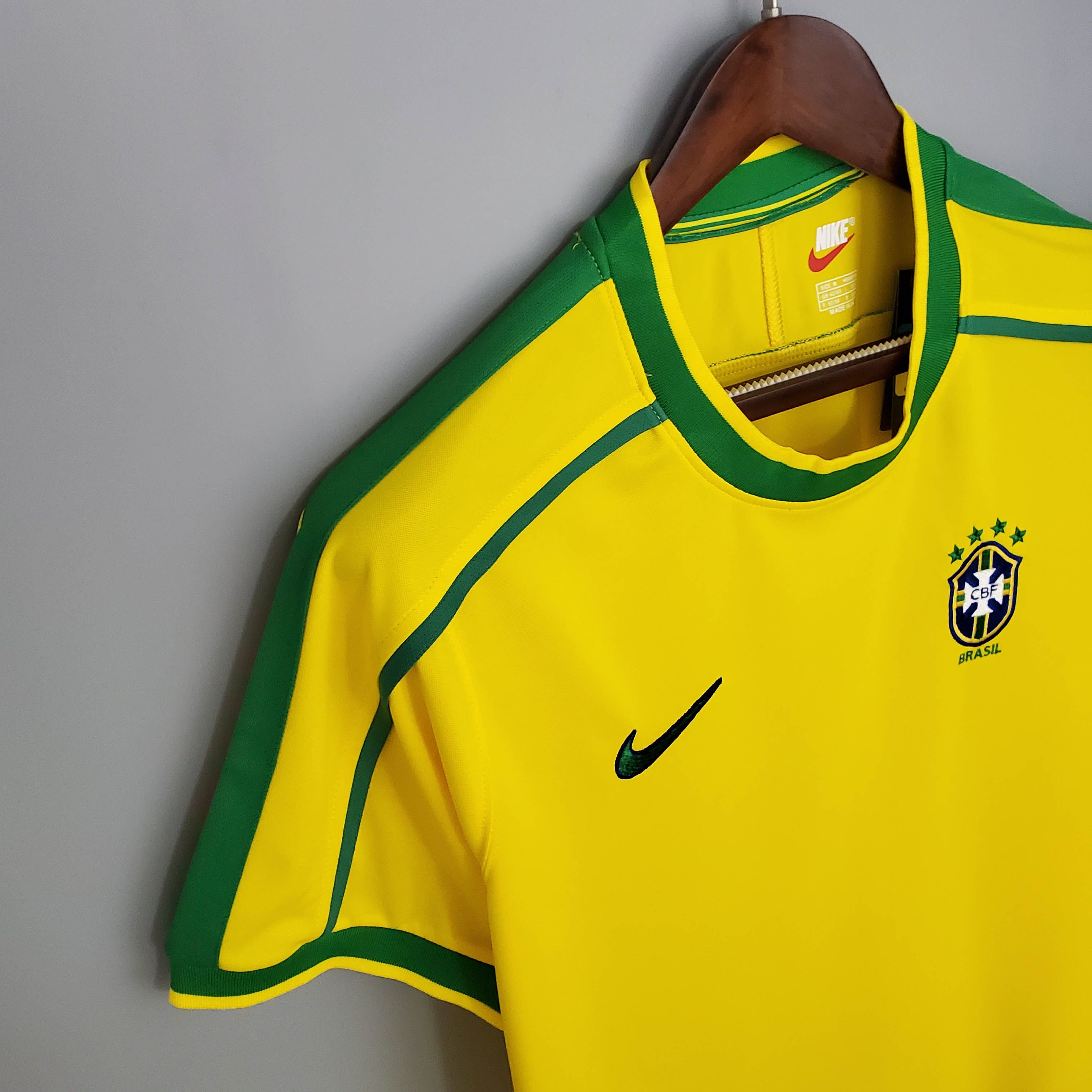 1998 Retro Brazil Soccer Jersey Home-mysite Custom Football Kit- Nextkits
