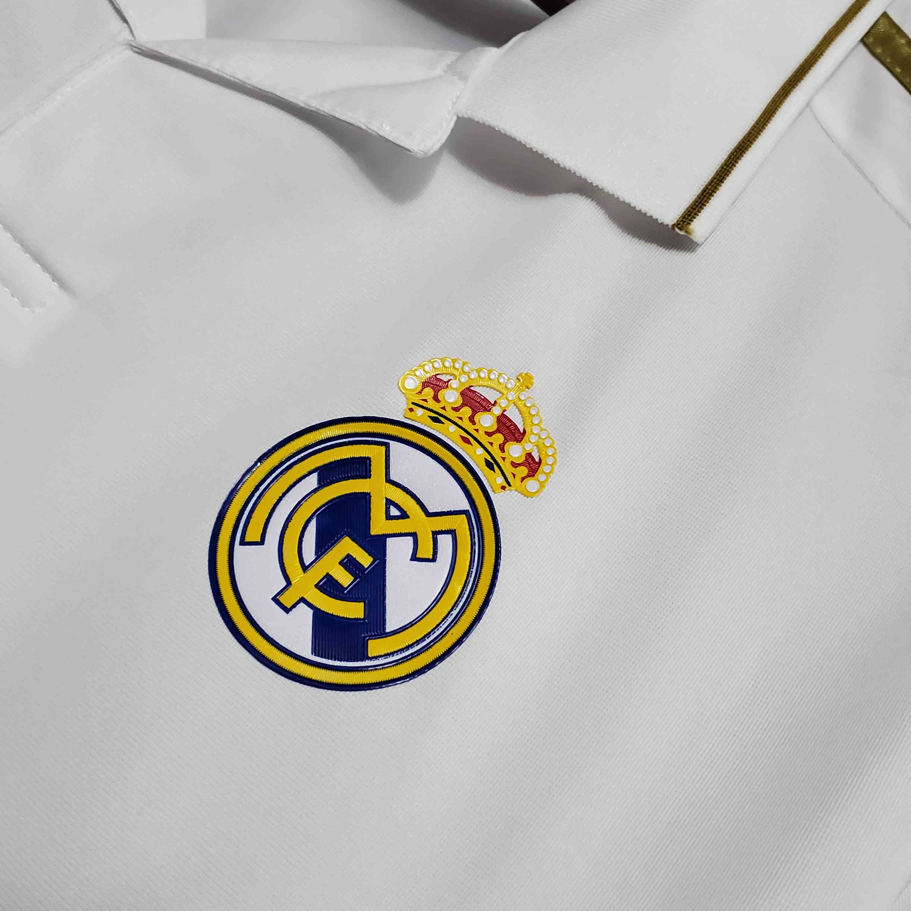 2011/2012 Retro Long Sleeve Real Madrid Home-mysite Custom Football Kit- Nextkits