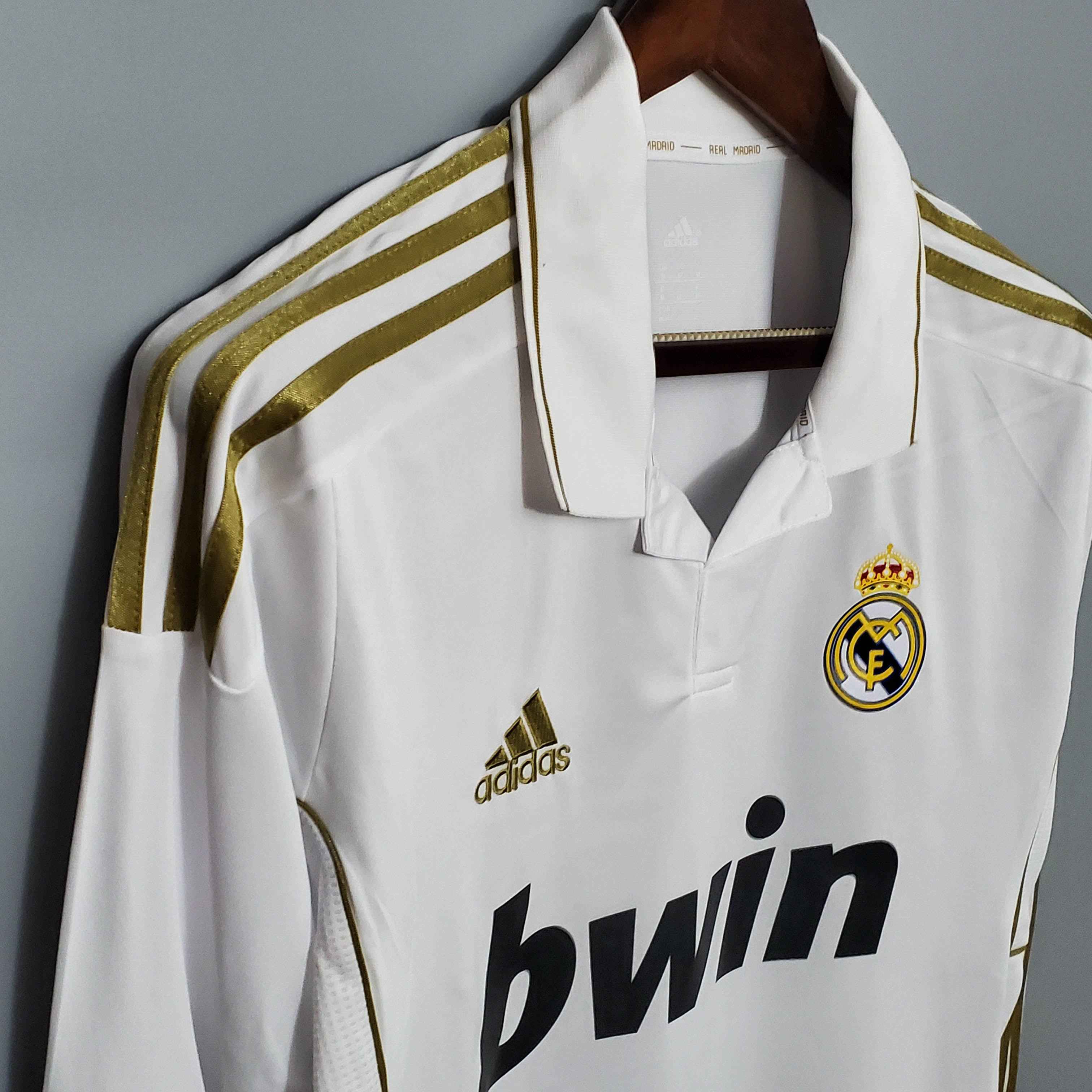 2011/2012 Retro Long Sleeve Real Madrid Home-mysite Custom Football Kit- Nextkits