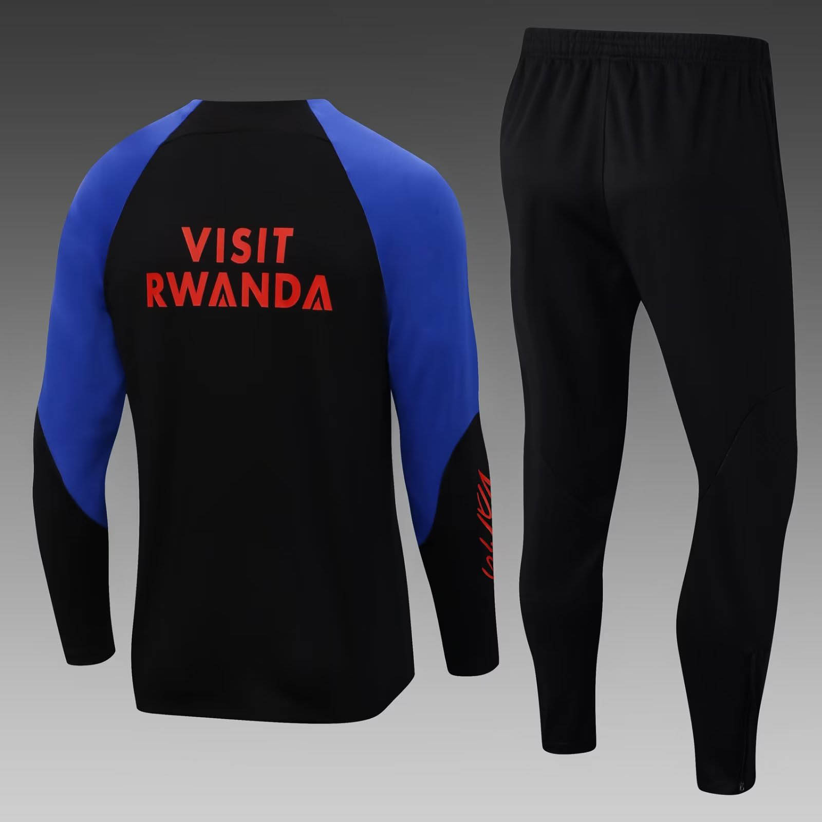 2022/2023 Psg Paris Saint-Germain Half-Pull Training Suit Black-Blue Sleeve Set-mysite Custom Football Kit- Nextkits