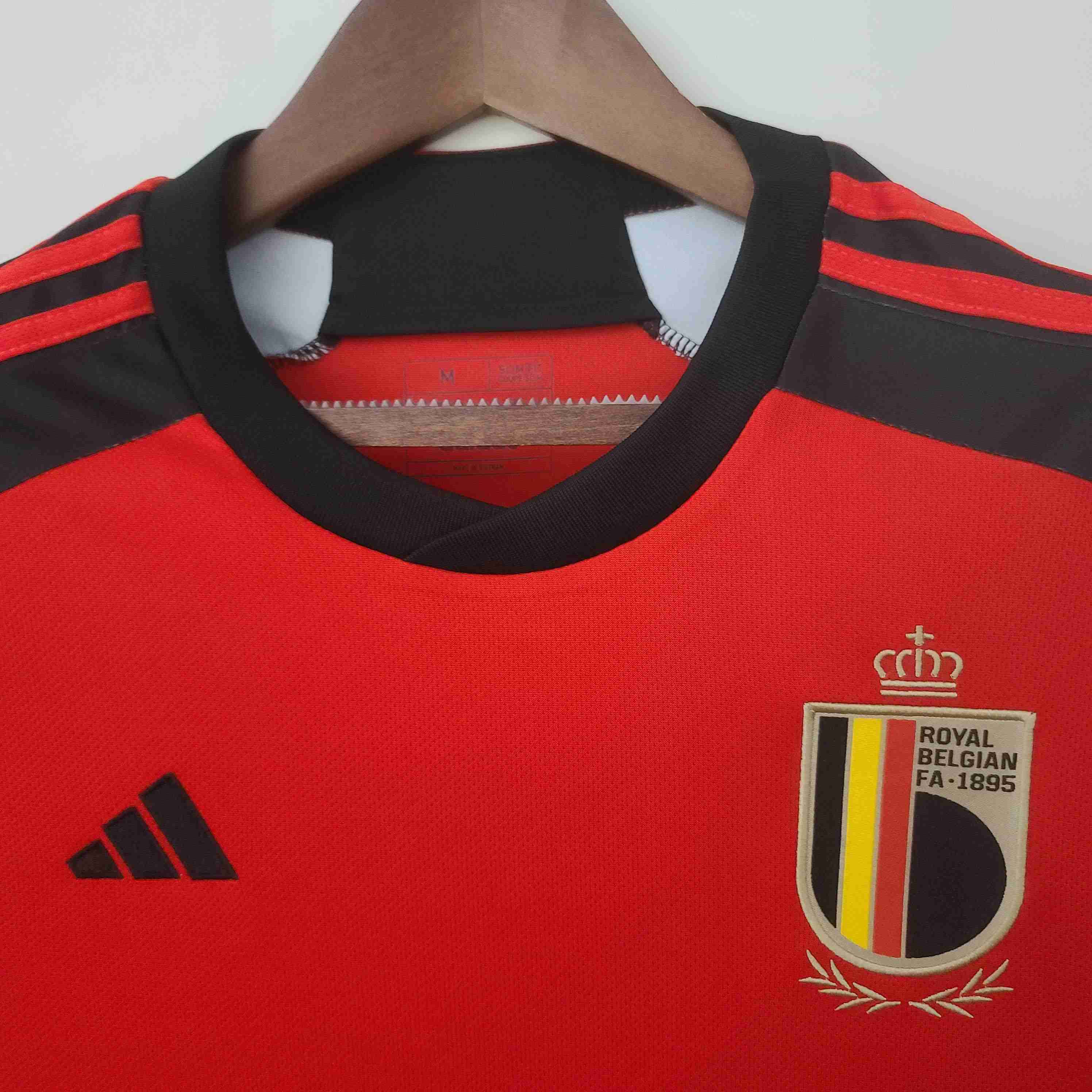 2022 FIFA World Cup Belgium Home Soccer Shirt-mysite Custom Football Kit- Nextkits