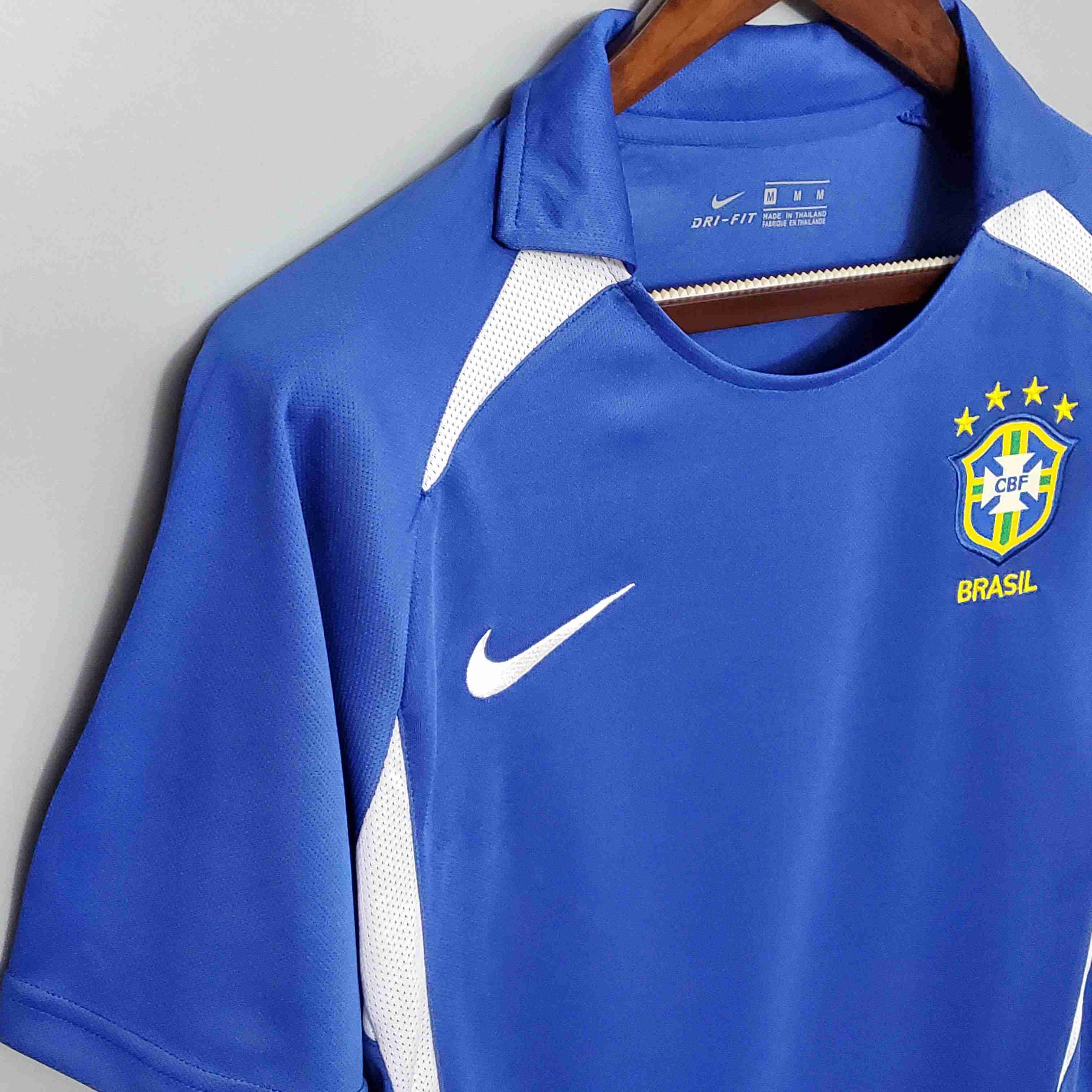 2002 Retro Brazil Away Soccer Jersey-mysite Custom Football Kit- Nextkits
