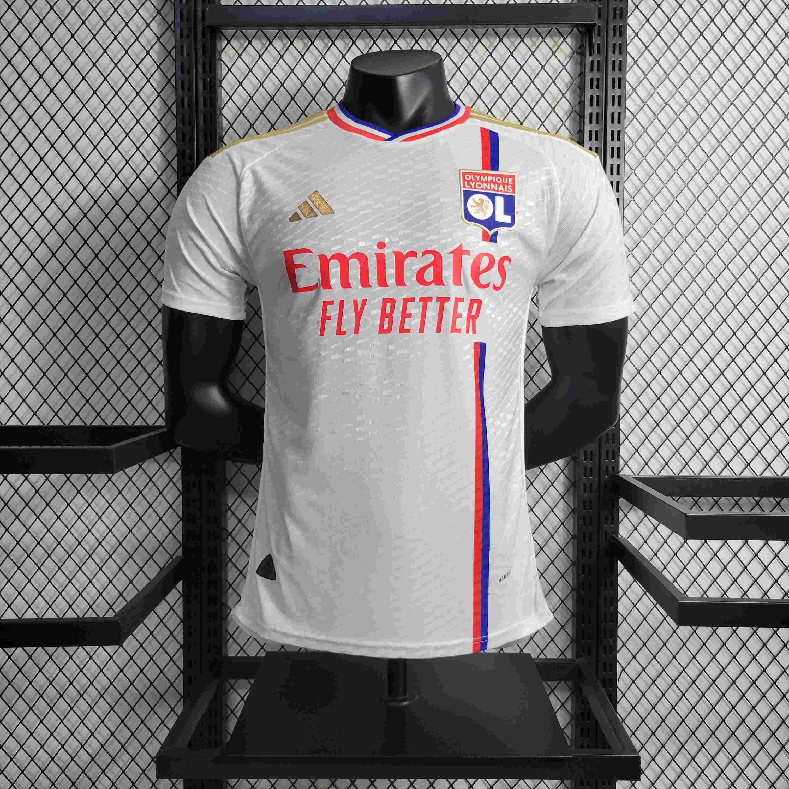 2023/2024 Player Version Lyon Home Football-mysite Custom Football Kit- Nextkits