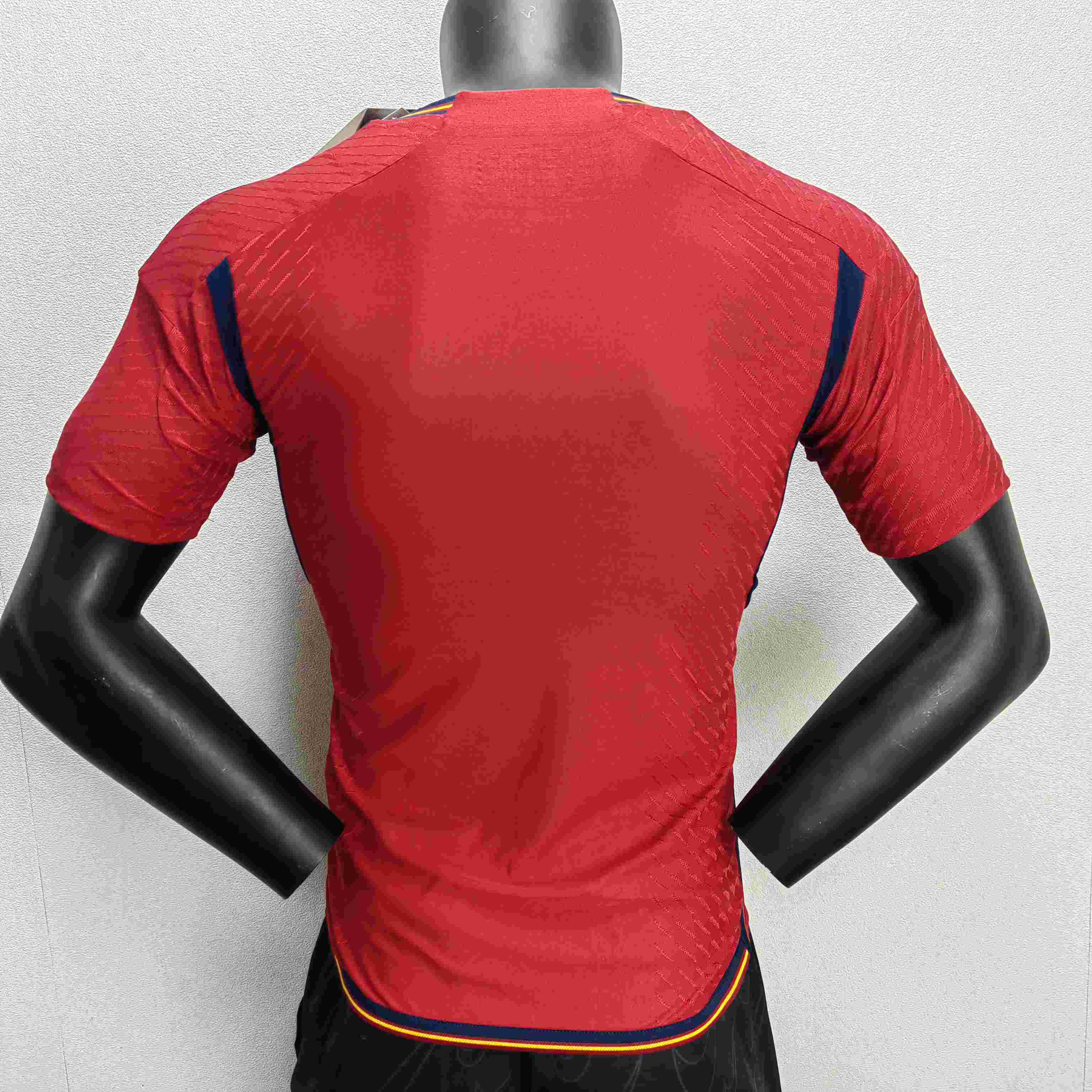 2022 FIFA World Cup Player Version Spain Home Soccer Shirt-mysite Custom Football Kit- Nextkits